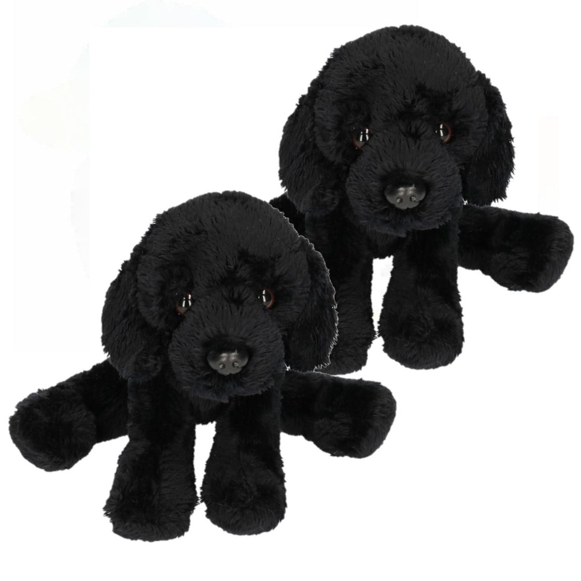 Nature Planet muis knuffel - pluche - grijs/bruin - 12 cm