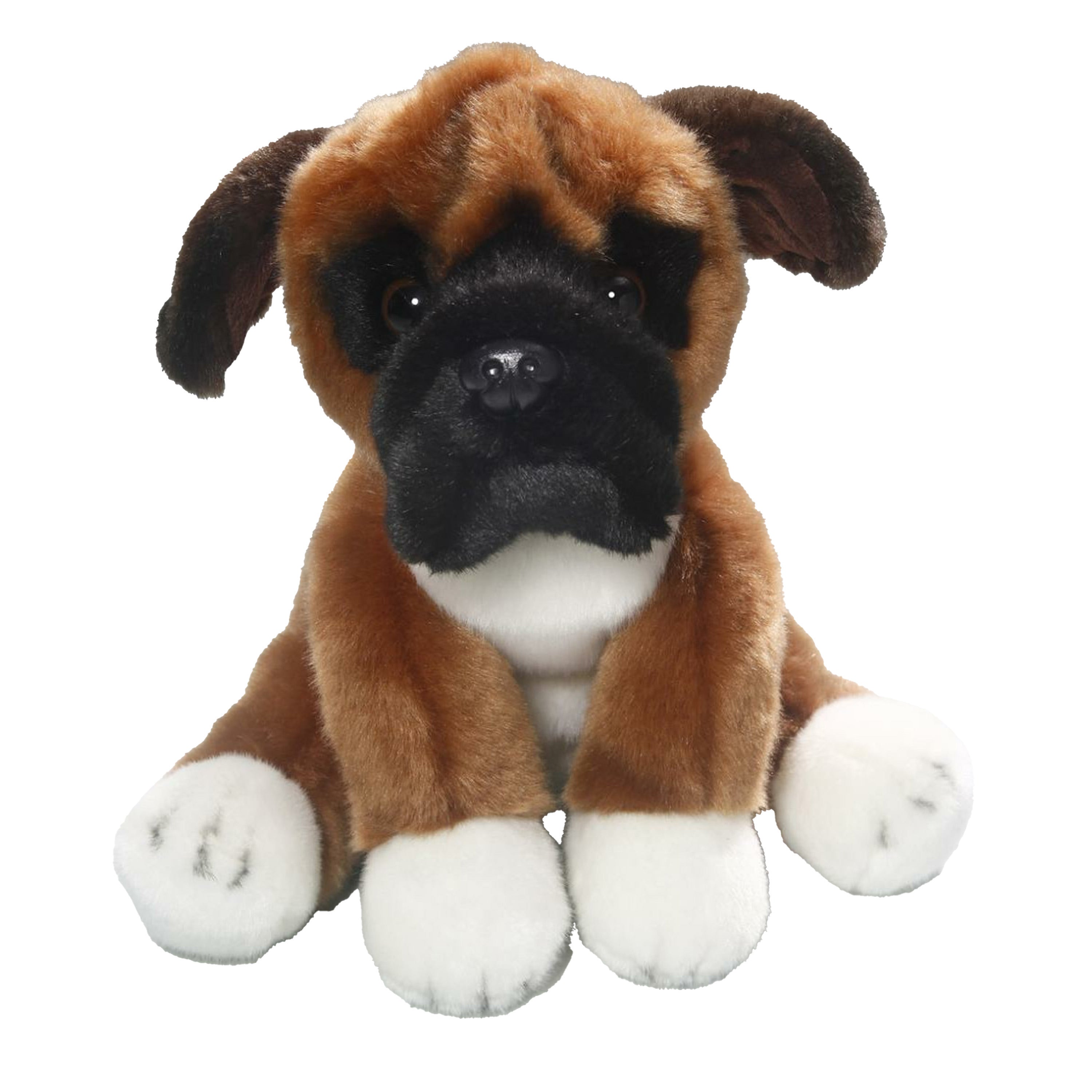 Carl Dick Boxer hond knuffel - pluche - 23 cm - hond