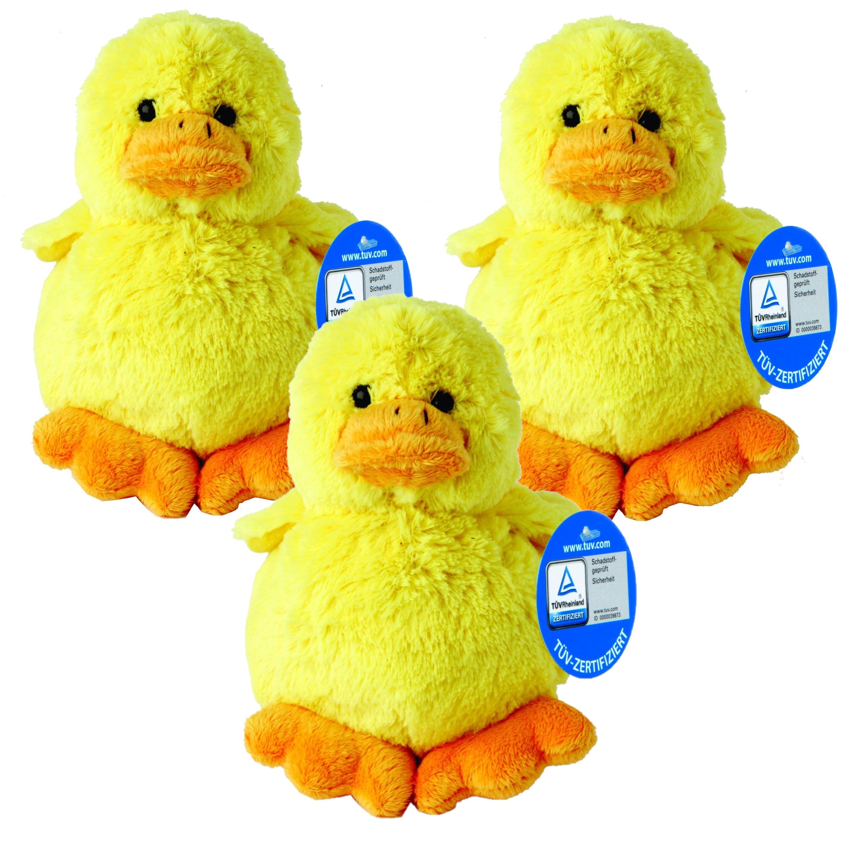 MBW pluche kuiken - geel - 11 cm - paasknuffel