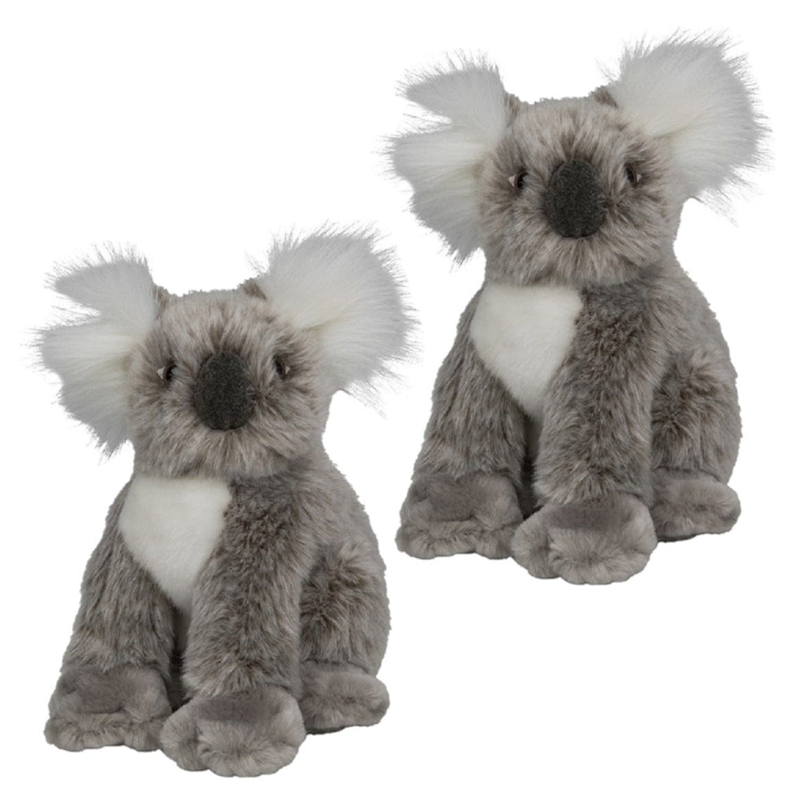 2x pluche koala knuffel - 18 cm - zacht pluche - dierenknuffel