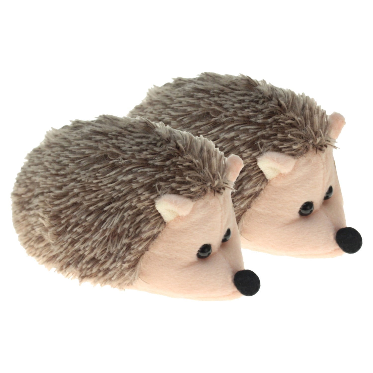 Krüger & Gregoriades egel knuffel - pluche - 20 cm - bruin/beige - 2 stuks