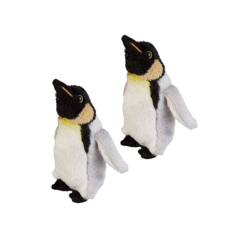 Koningspinguïn knuffel - pluche - 15 cm - 2 stuks