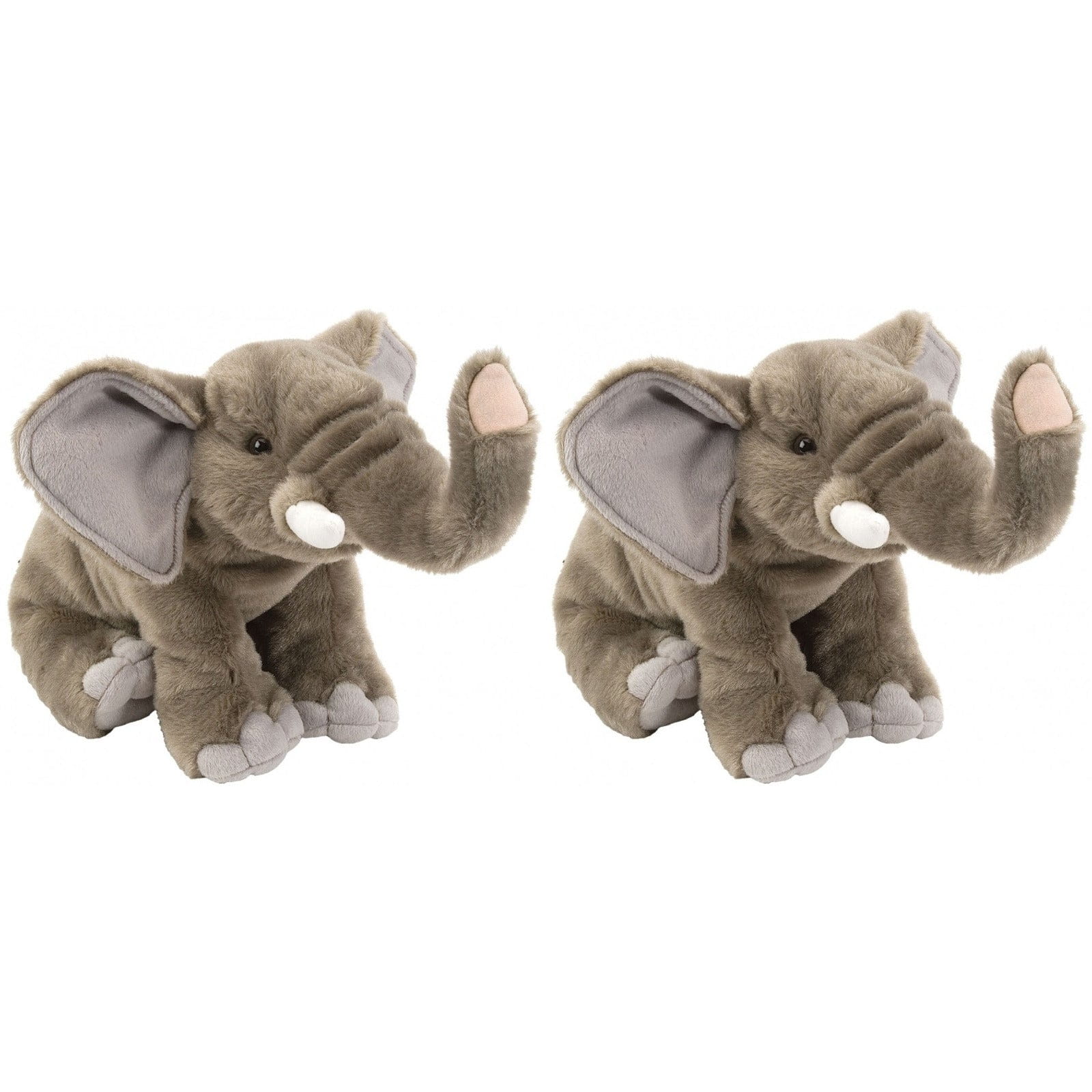 2x pluche olifant knuffel - 30 cm - zachte knuffels - cadeau