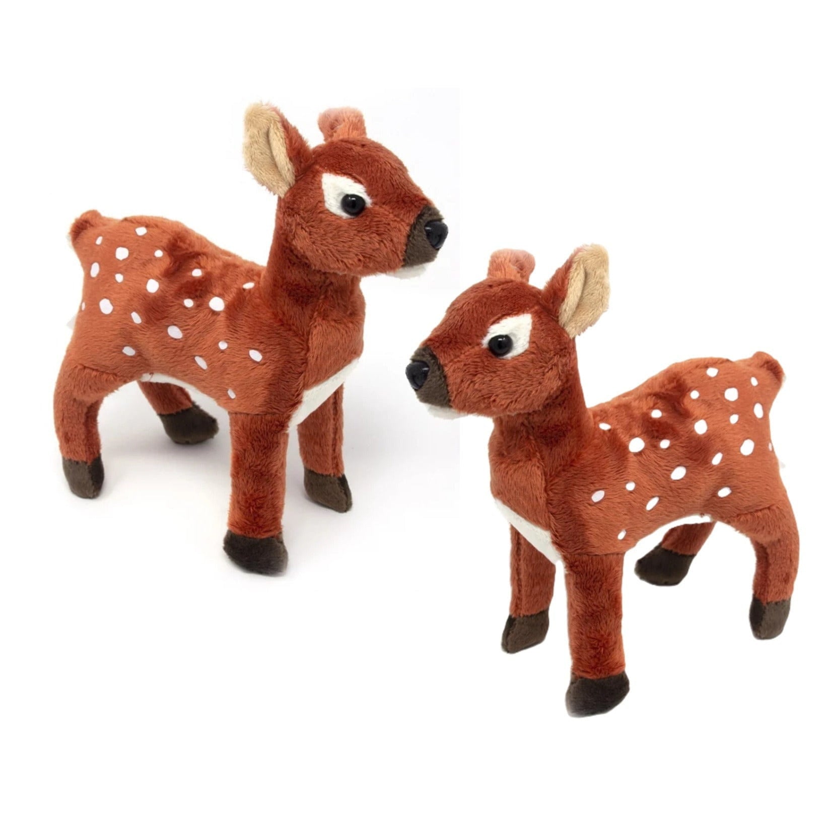 Set van 2 pluche hertjes knuffel - 20 cm - bosdieren