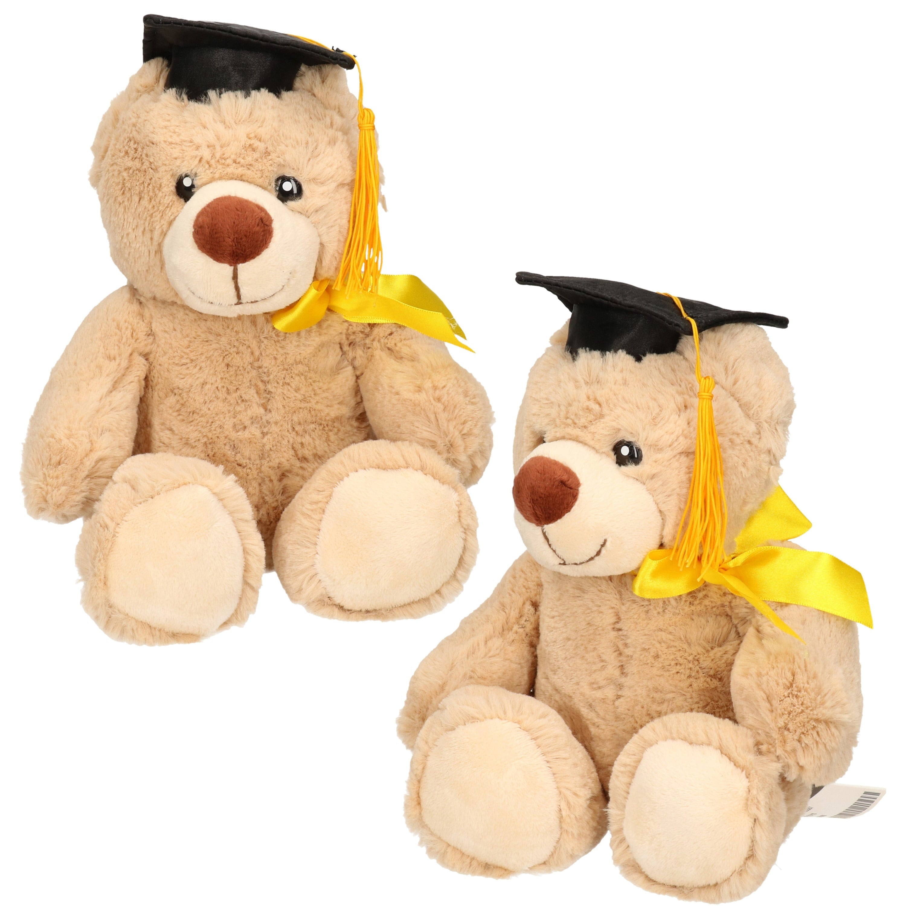 Geslaagd knuffelbeer cadeau - pluche - beige - 20 cm