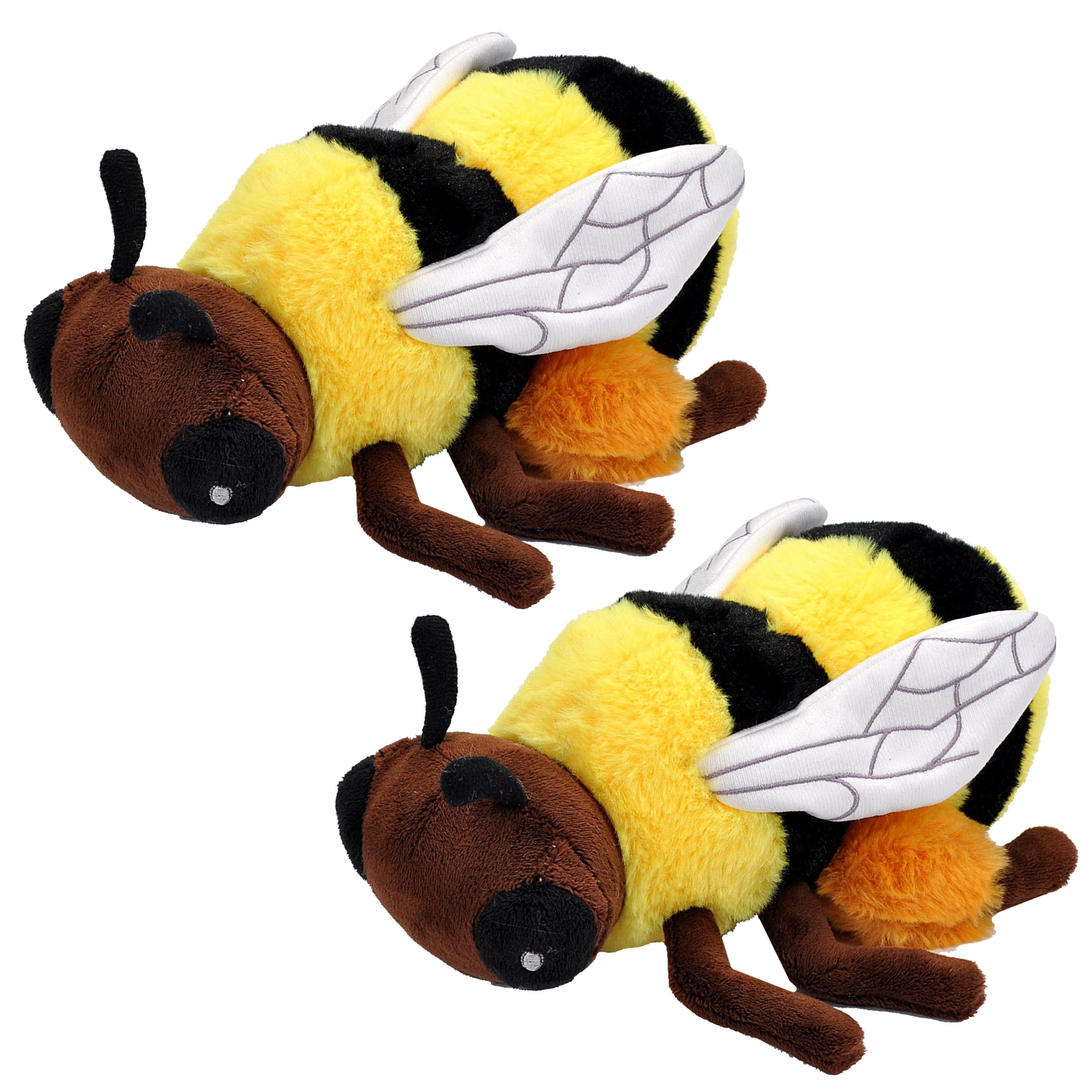 Wild Republic honingbij knuffel - pluche - 25 cm - eco-kins - tuindier