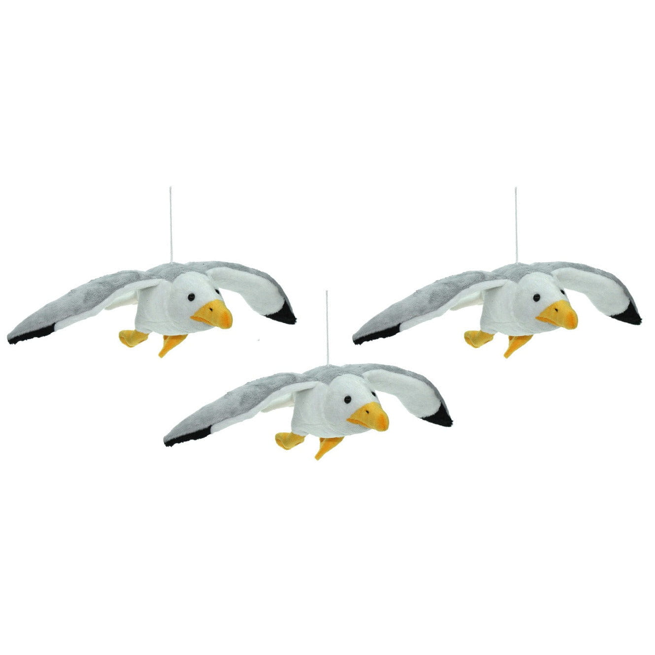 Cornelissen zeemeeuw knuffel - pluche - 31 cm - grijs/wit