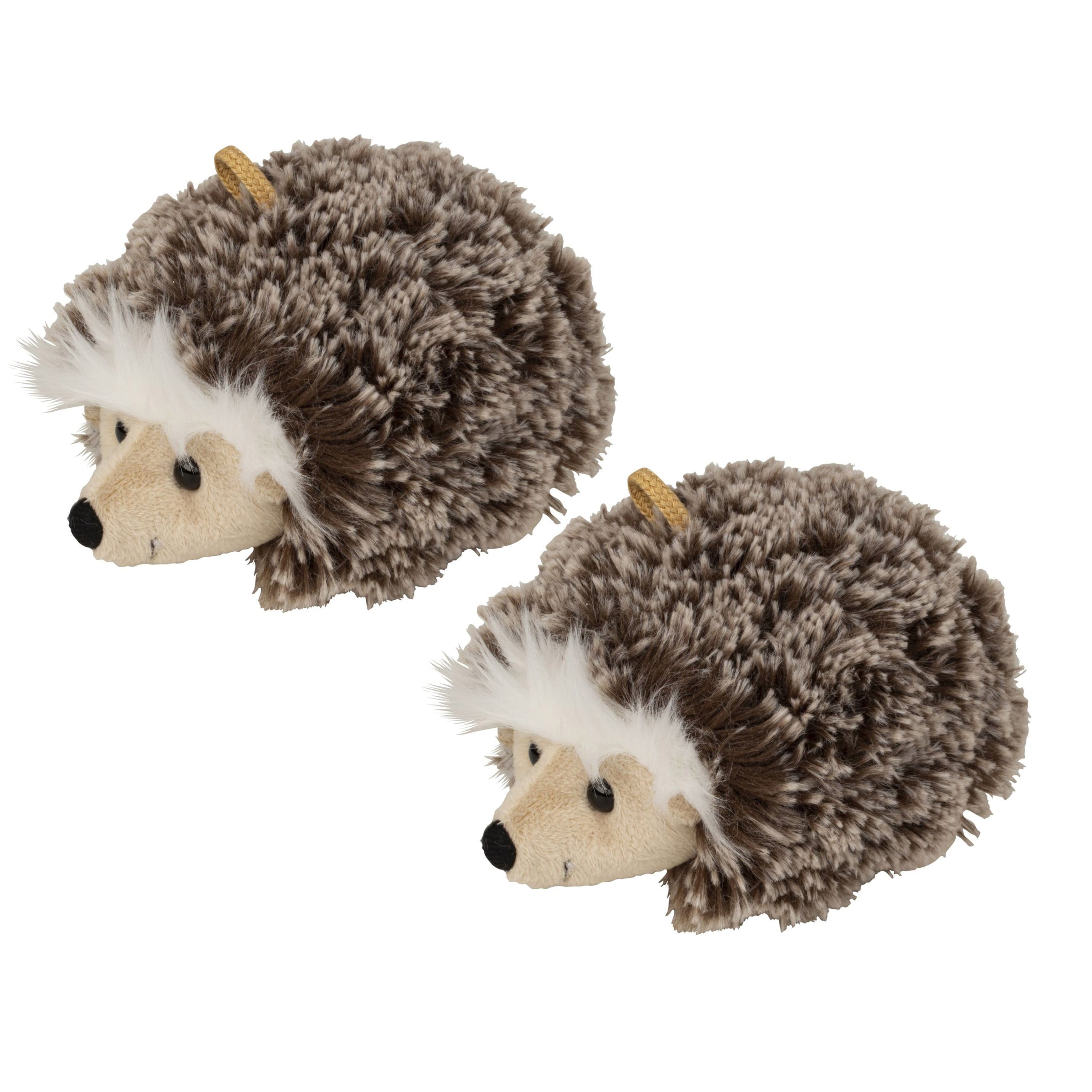 Egel knuffel - zachte pluche - 2 stuks - 17 cm