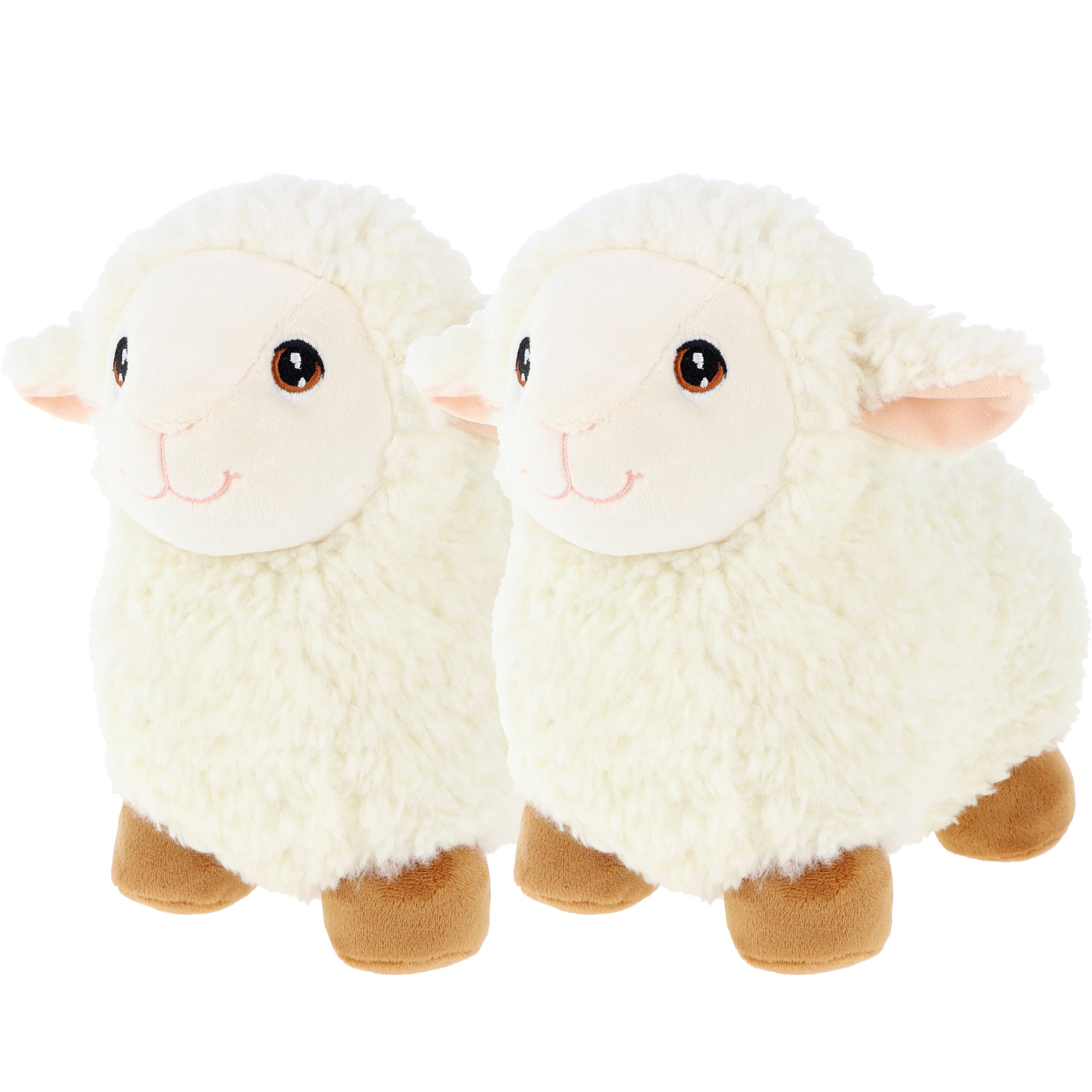 Keel Toys schaap/lammetje knuffel - pluche - wit - 18 cm