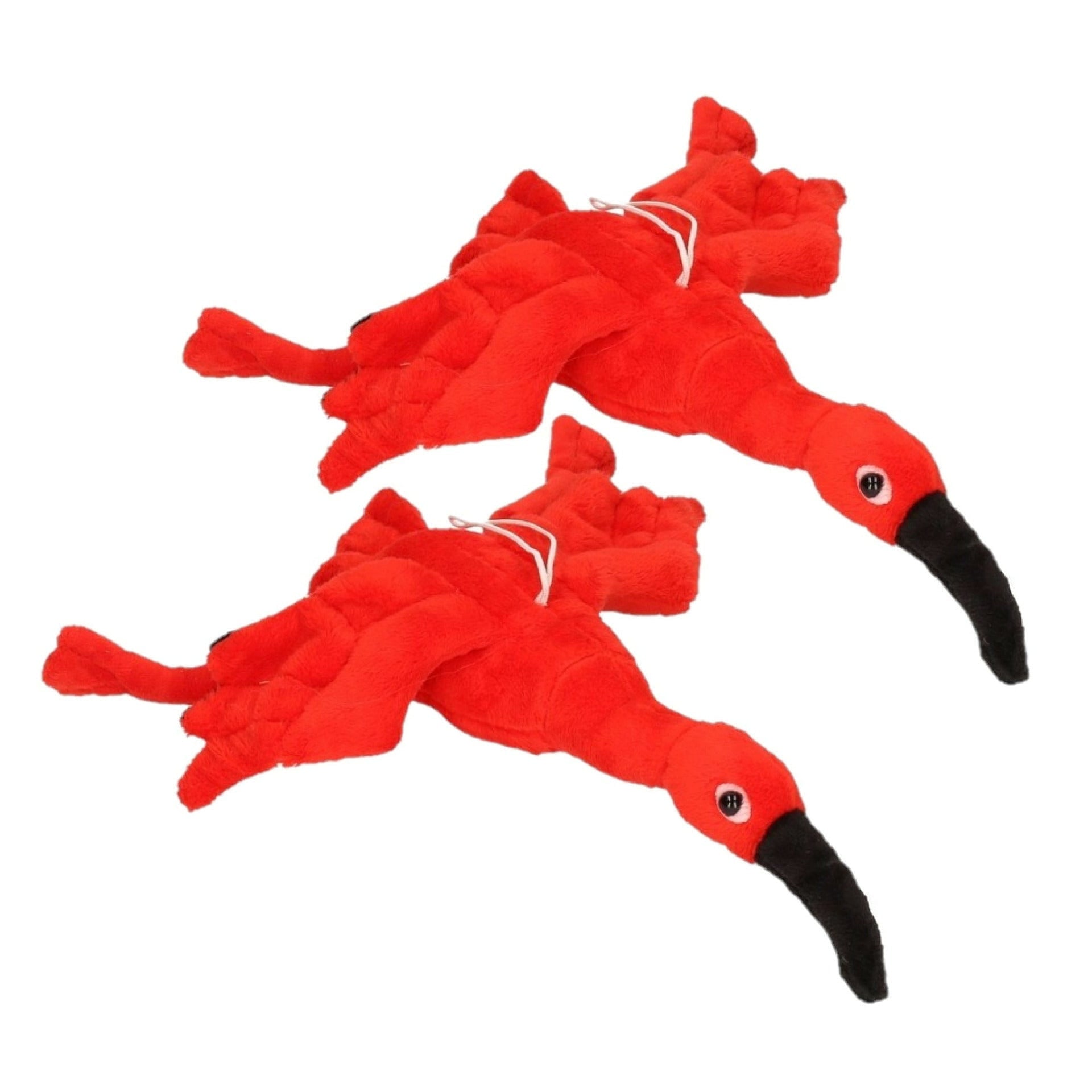 Cornelissen set van 2 - pluche rode ibis knuffel - 34 cm