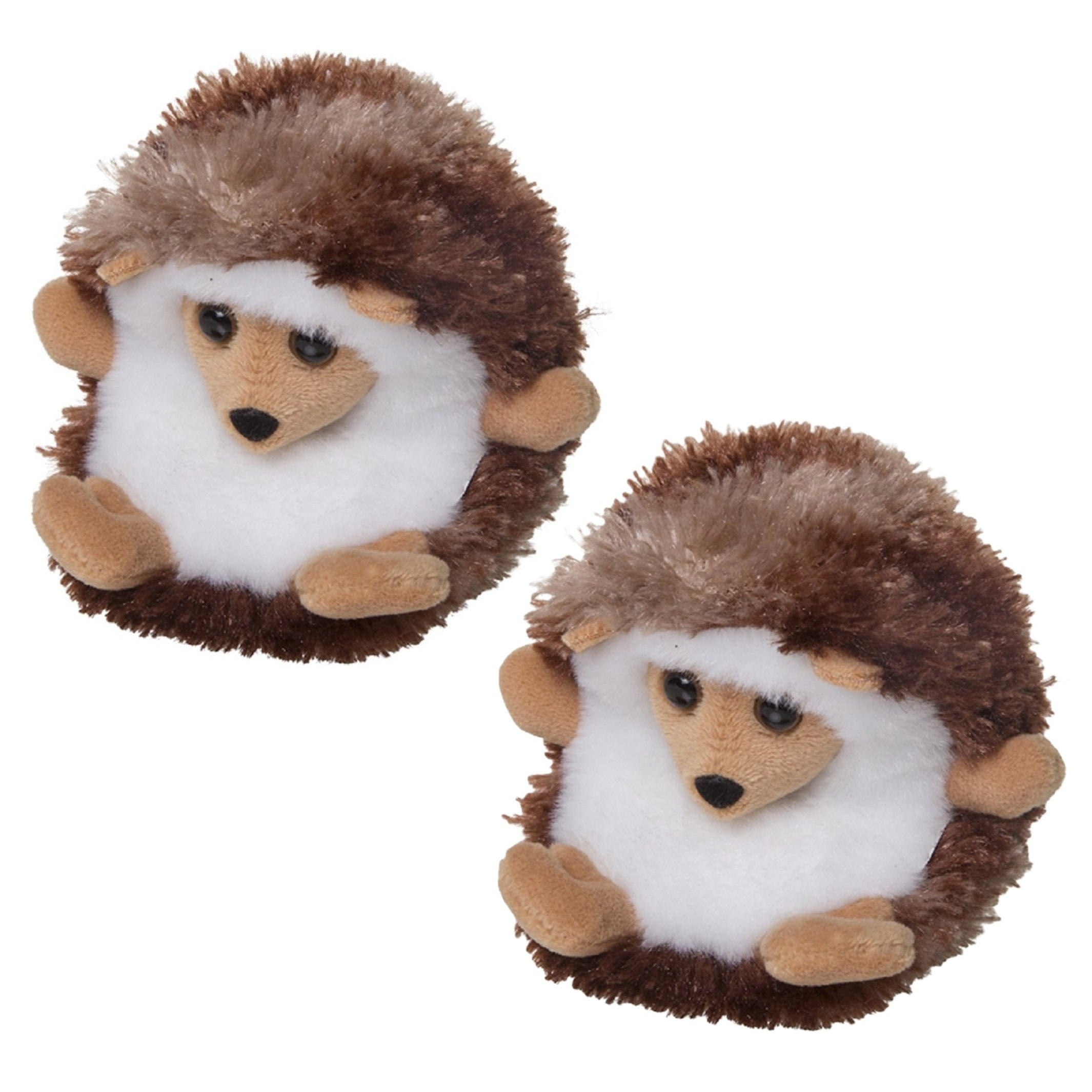 Nature Planet egel knuffel - pluche - 13 cm - 2 stuks