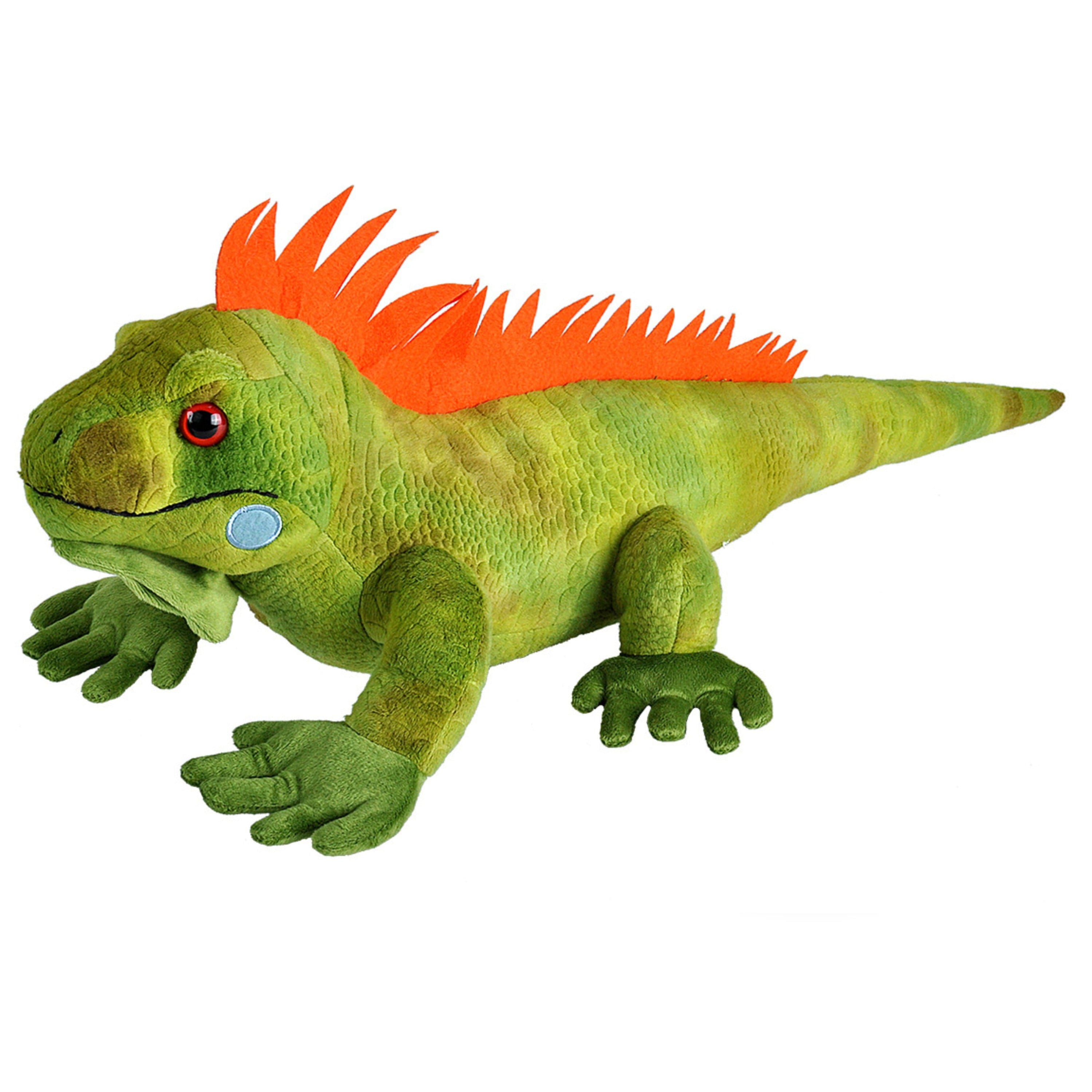 Wild Republic leguaan knuffel - pluche - groen - 60 cm