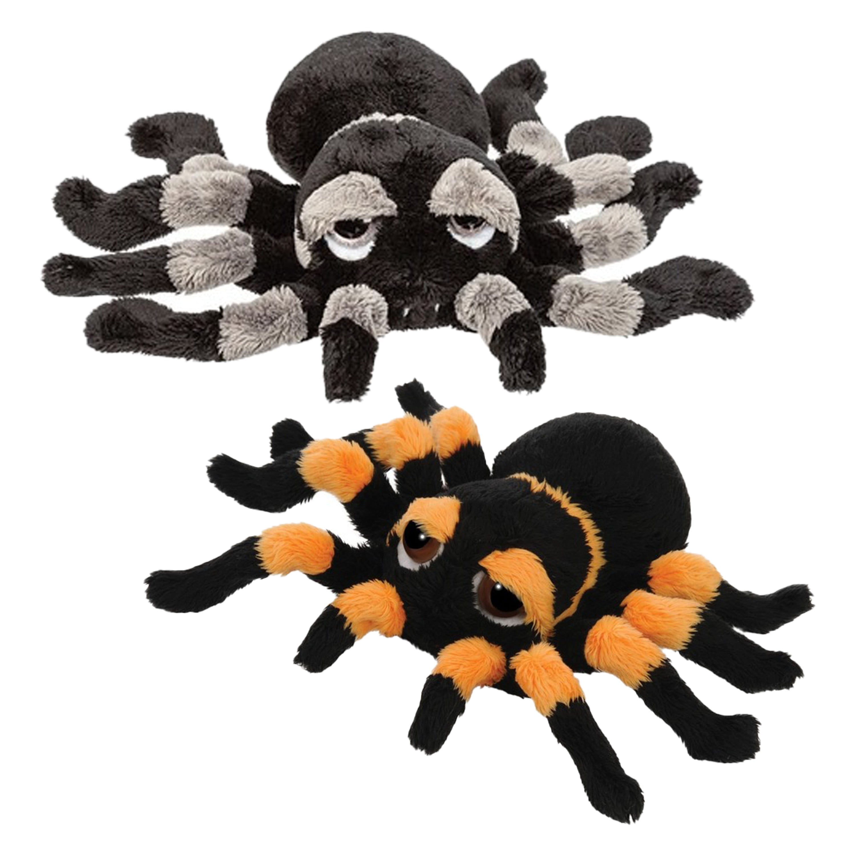 Pluche tarantula knuffel - 2 stuks - 22 cm - spin