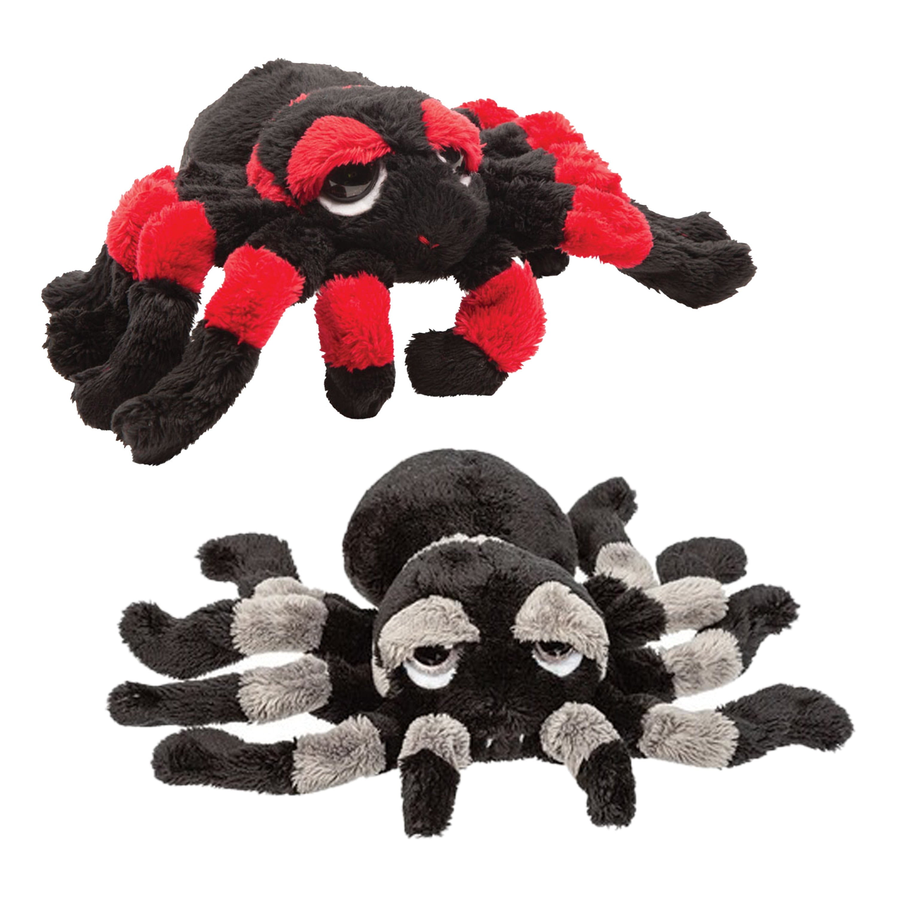 Tarantula knuffel set van 2 - pluche - 22 cm