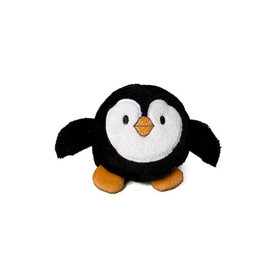 Pluche pinguïn bolletje - 7 cm - mini knuffel - pinguïn