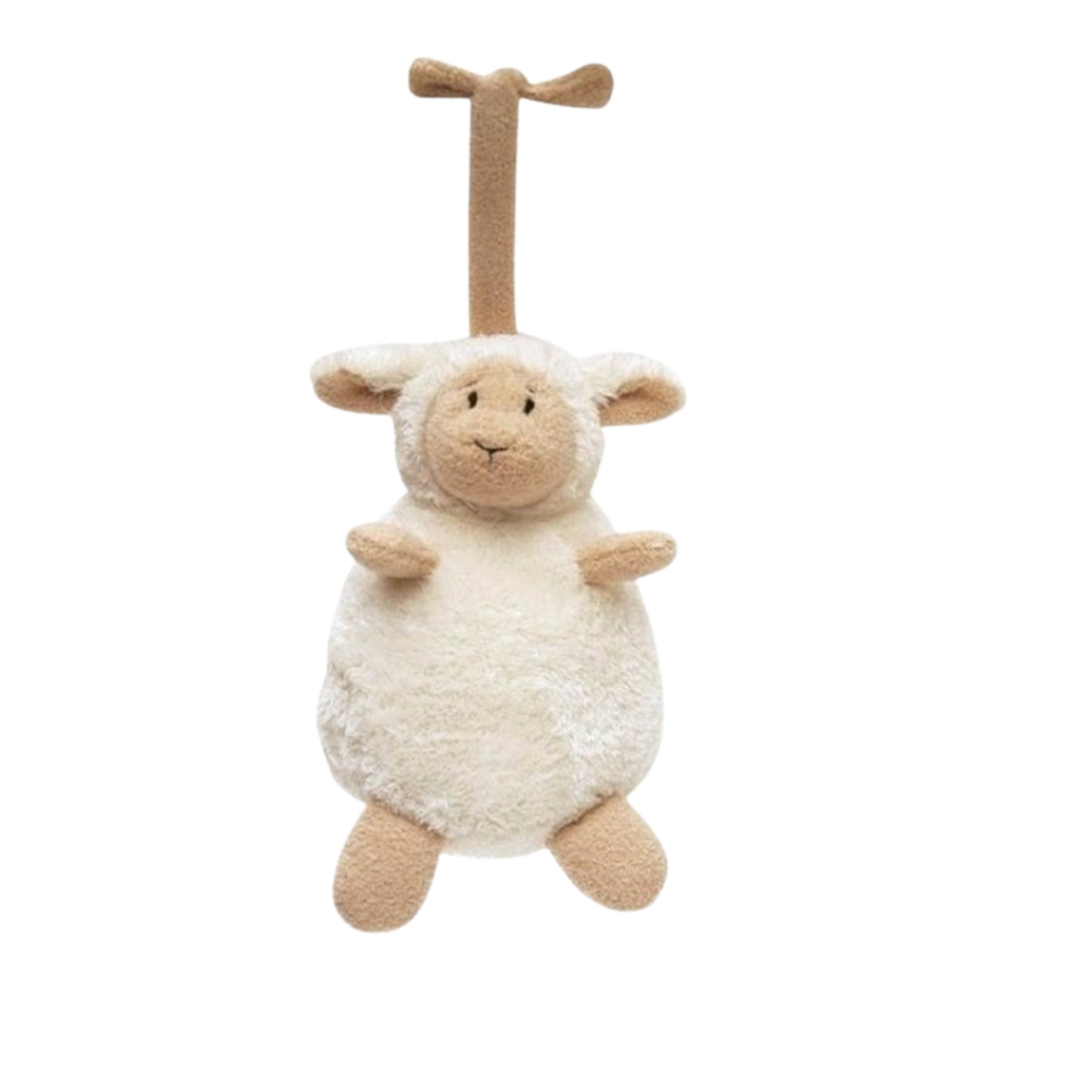 Happy Horse muziek knuffel schaap - pluche - 17 cm - kraamcadeau