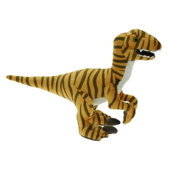 Pluche velociraptor knuffel - dino - 32 cm - kraalogen