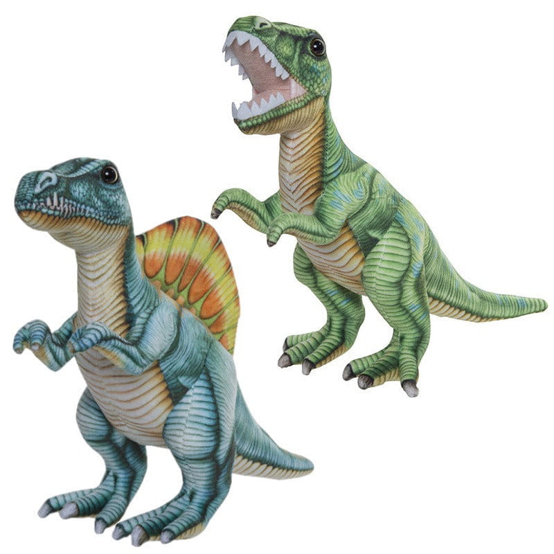 T-Rex en Stegosaurus knuffels - pluche - 30 cm - dinosaurus set