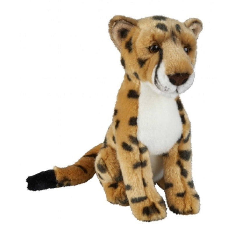 Semo mol knuffel - zwart - 23 cm - pluche - liggend