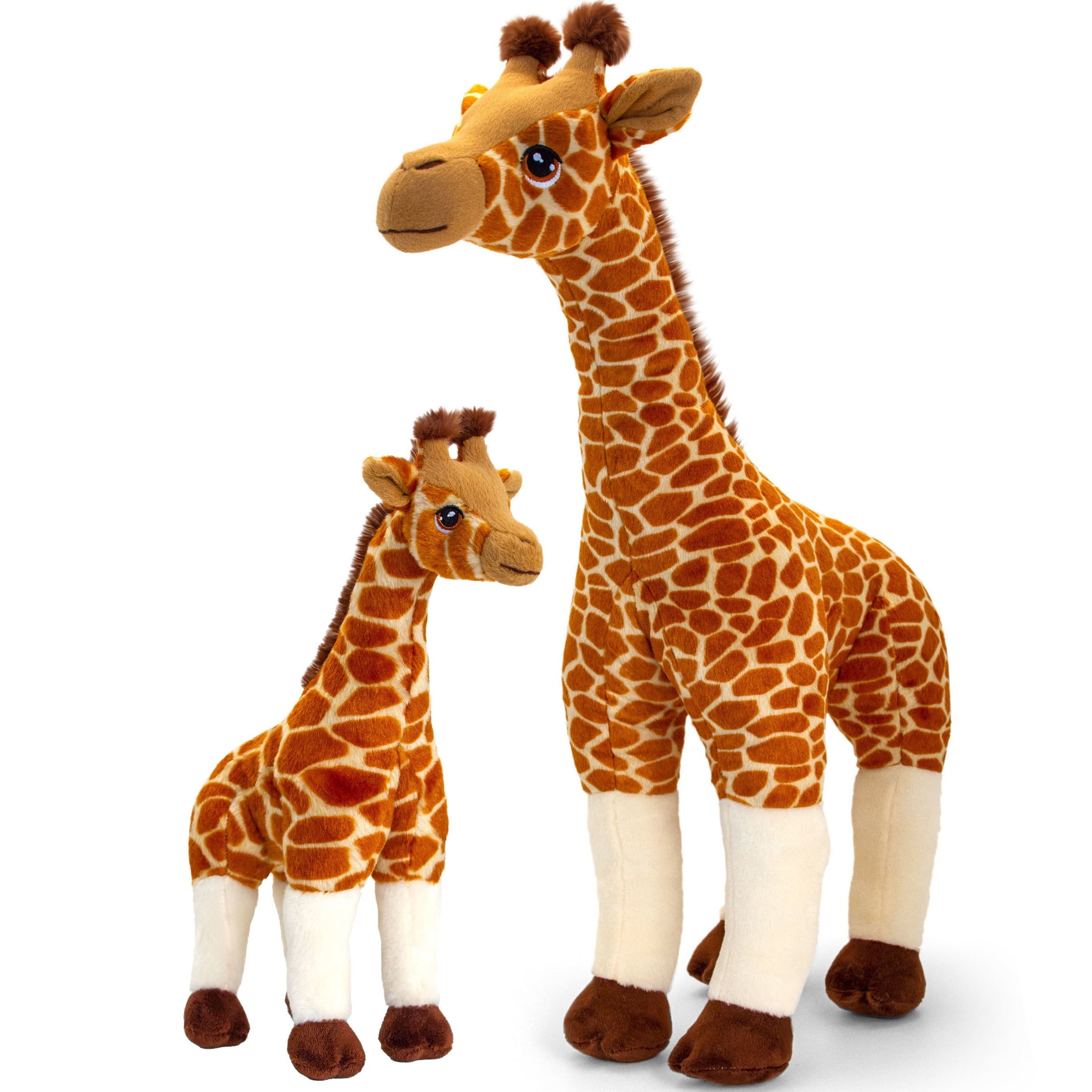 Keel Toys giraffen knuffelset - pluche - 30 en 70 cm