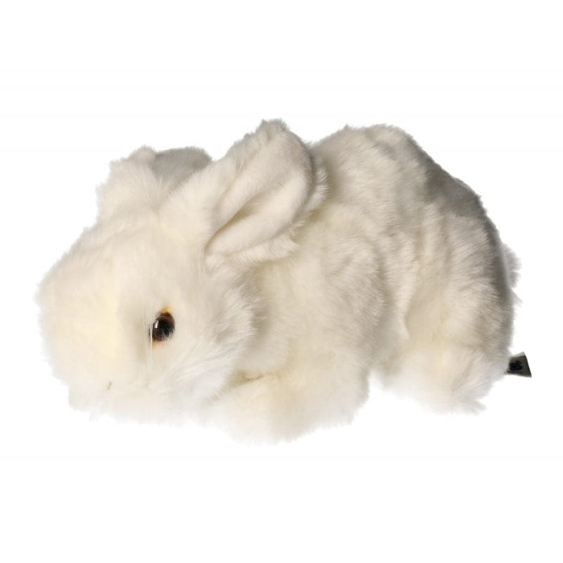 Konijn knuffel - pluche - wit - 20 cm - dierenknuffel
