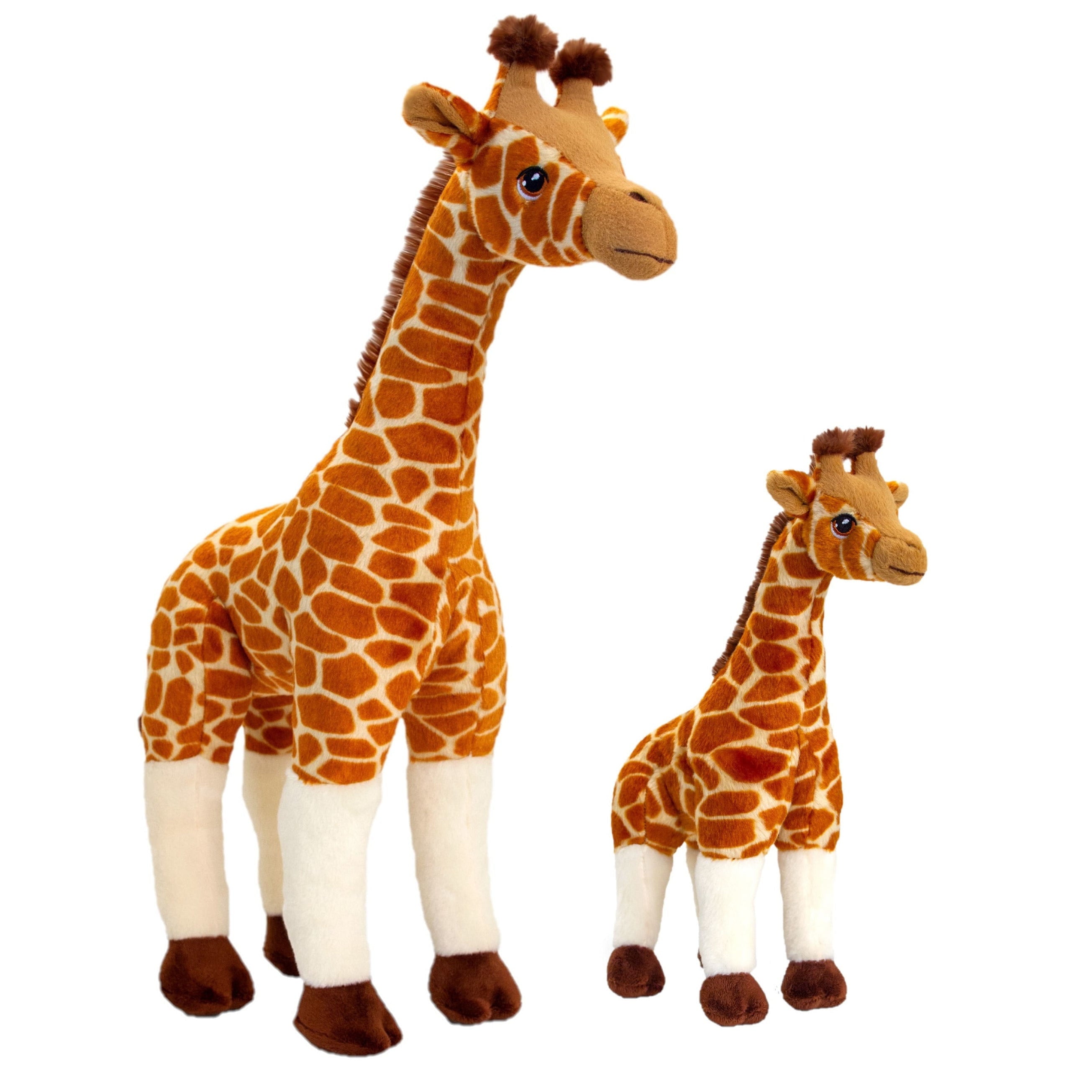 Keel Toys giraffen knuffel set - pluche - 30 en 50 cm