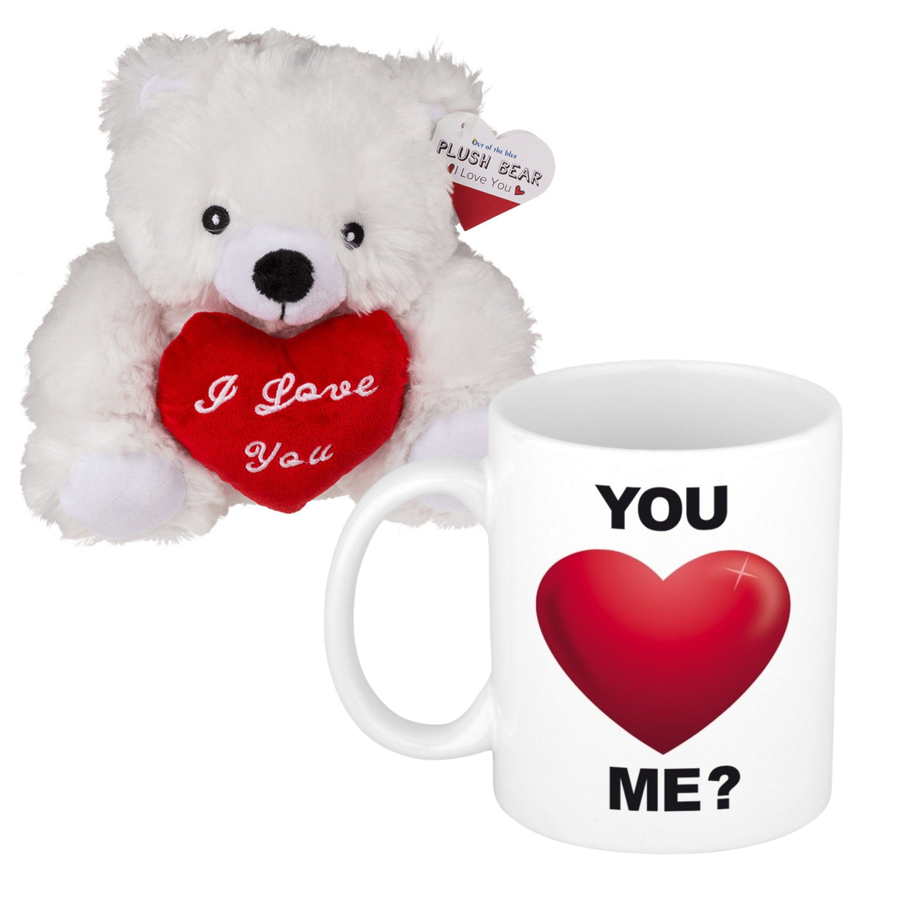 Valentijnscadeau beertje met mok - pluche - liefdevol cadeau