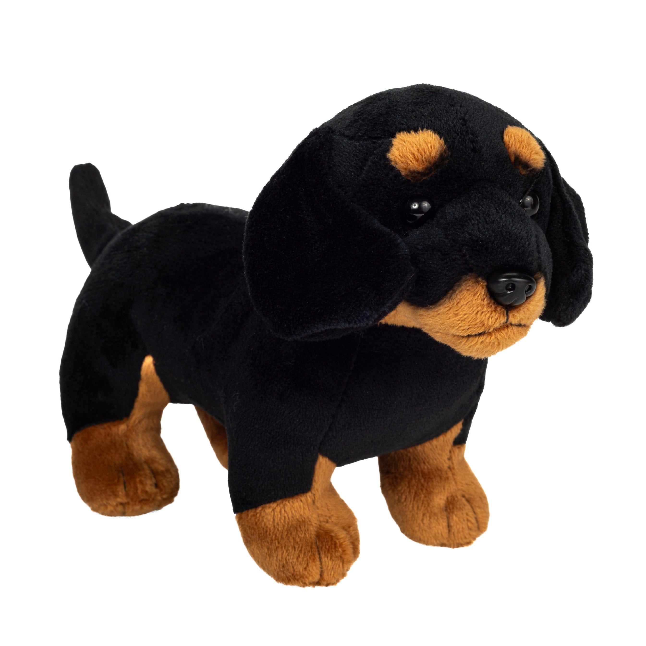 Teckel knuffel - pluche - zwart - 21 cm - Hermann Teddy