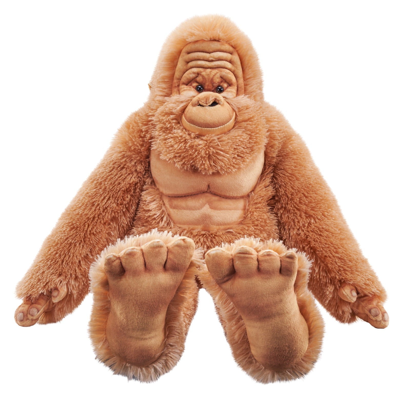 Wild Republic Bigfoot knuffel - pluche - 43 cm - lichtbruin
