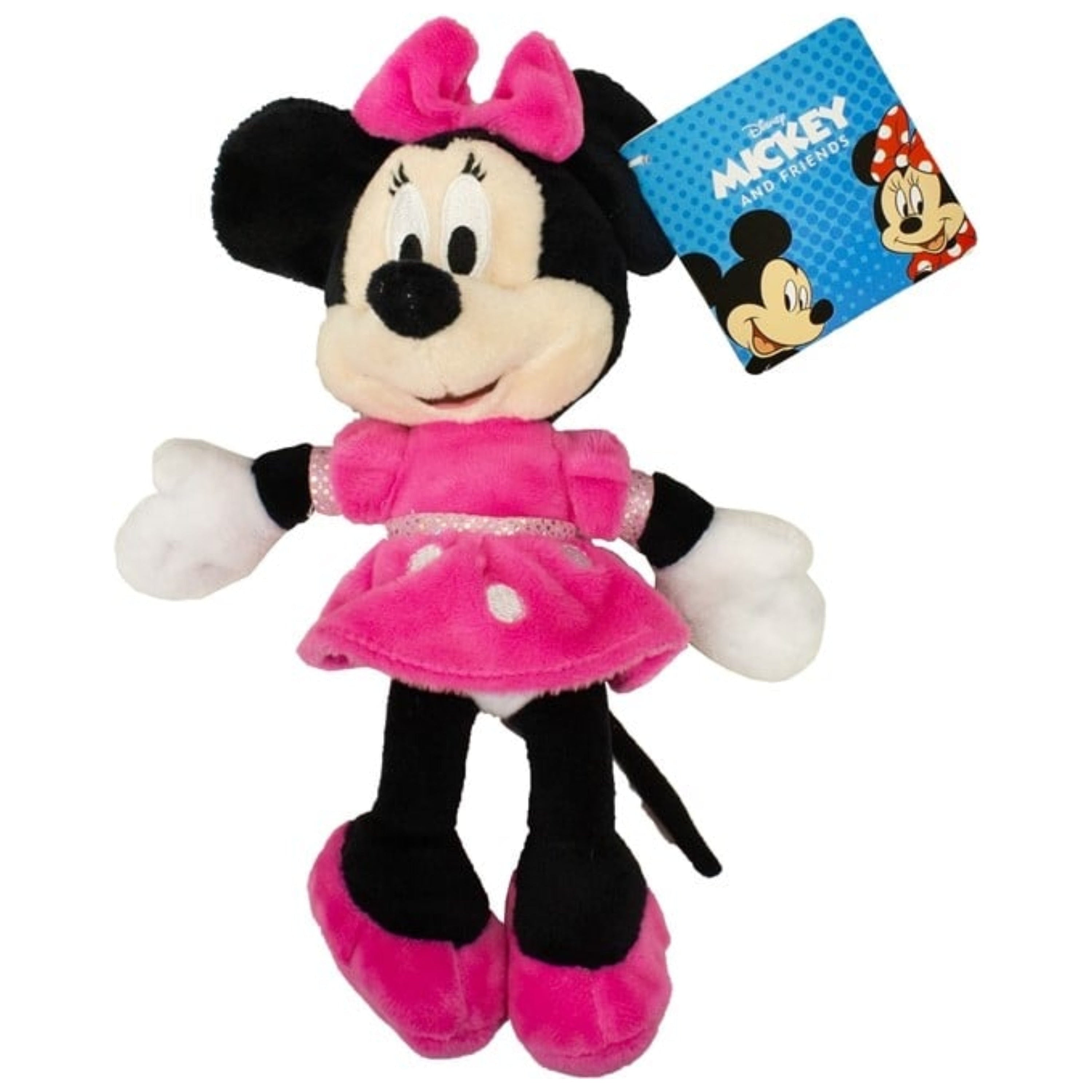 Minnie Mouse - pluche - roze - 20 cm - Disney knuffel