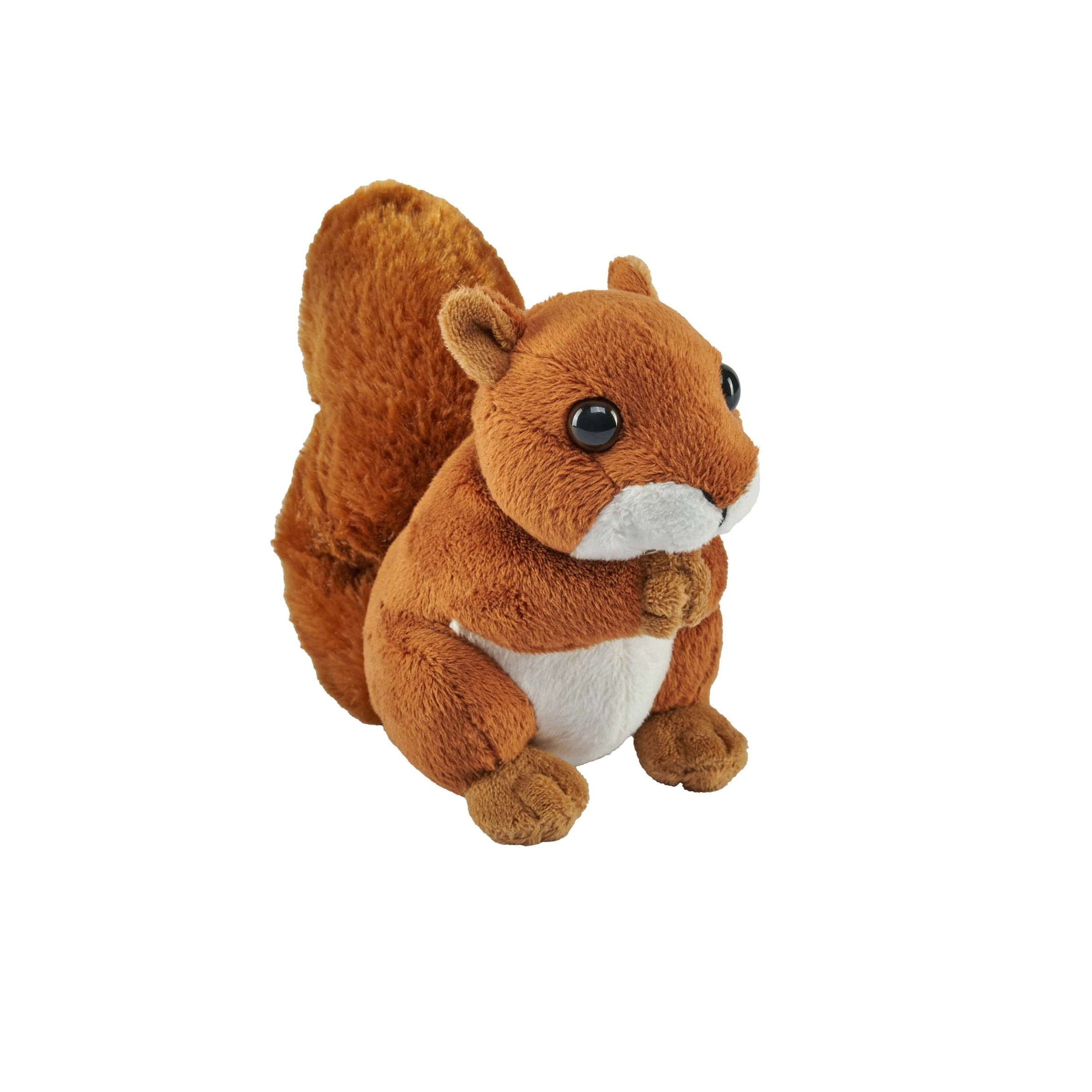 Wild Republic eekhoorn knuffel - pluche - 13 cm - bruin/rood
