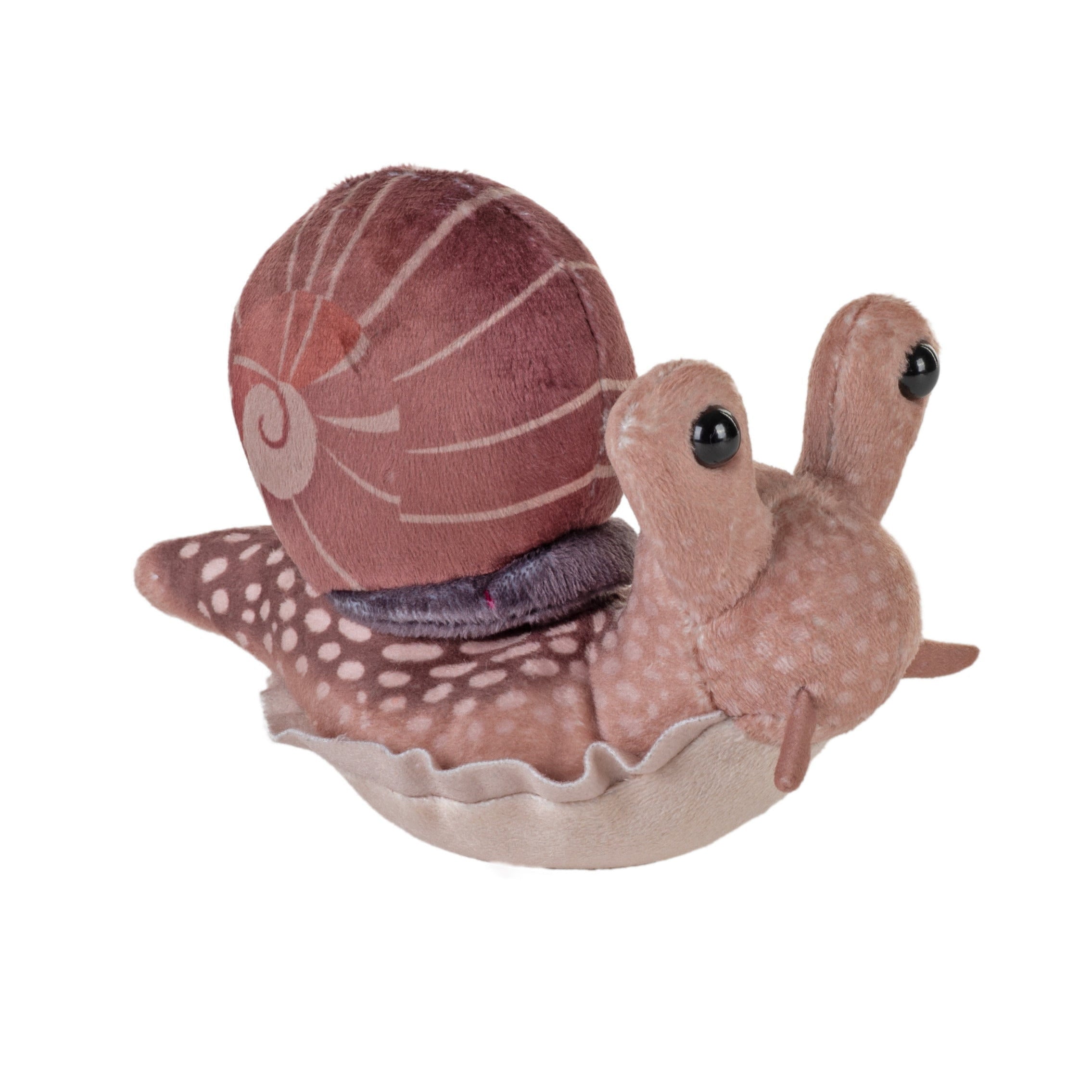 Wild Republic slak knuffel - pluche - 13 cm - bruin - weekdier - dierenknuffel