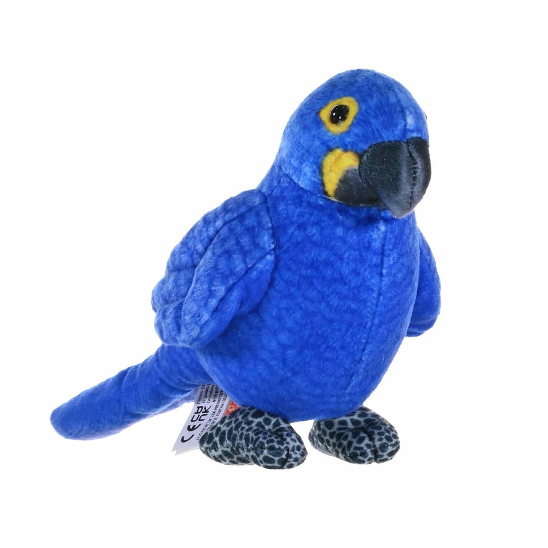 Wild Republic macaw knuffel - pluche - 12 cm - blauw