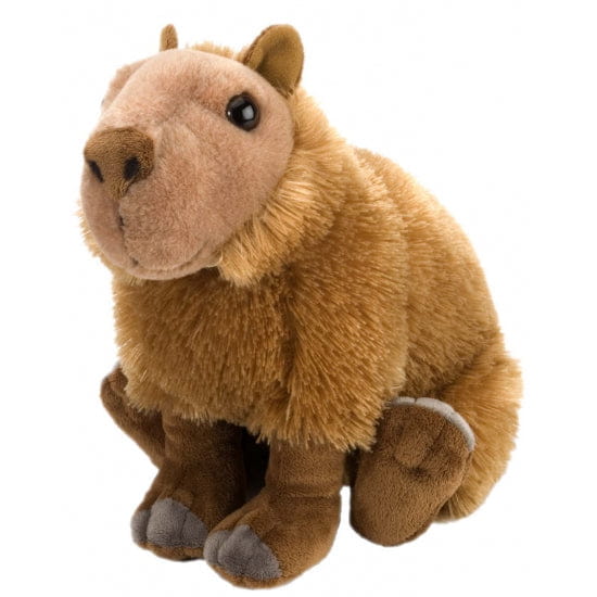 Wild Republic capibara knuffel - pluche - 30 cm - waterzwijn - knaagdier - dierenknuffel