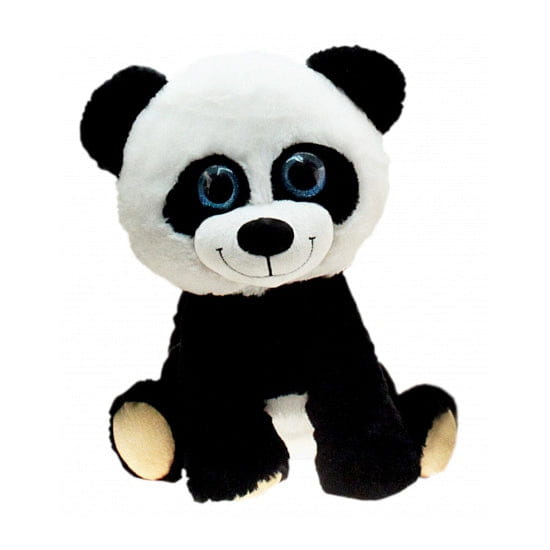 Pandabeer knuffel zittend - pluche - 30 cm - panda