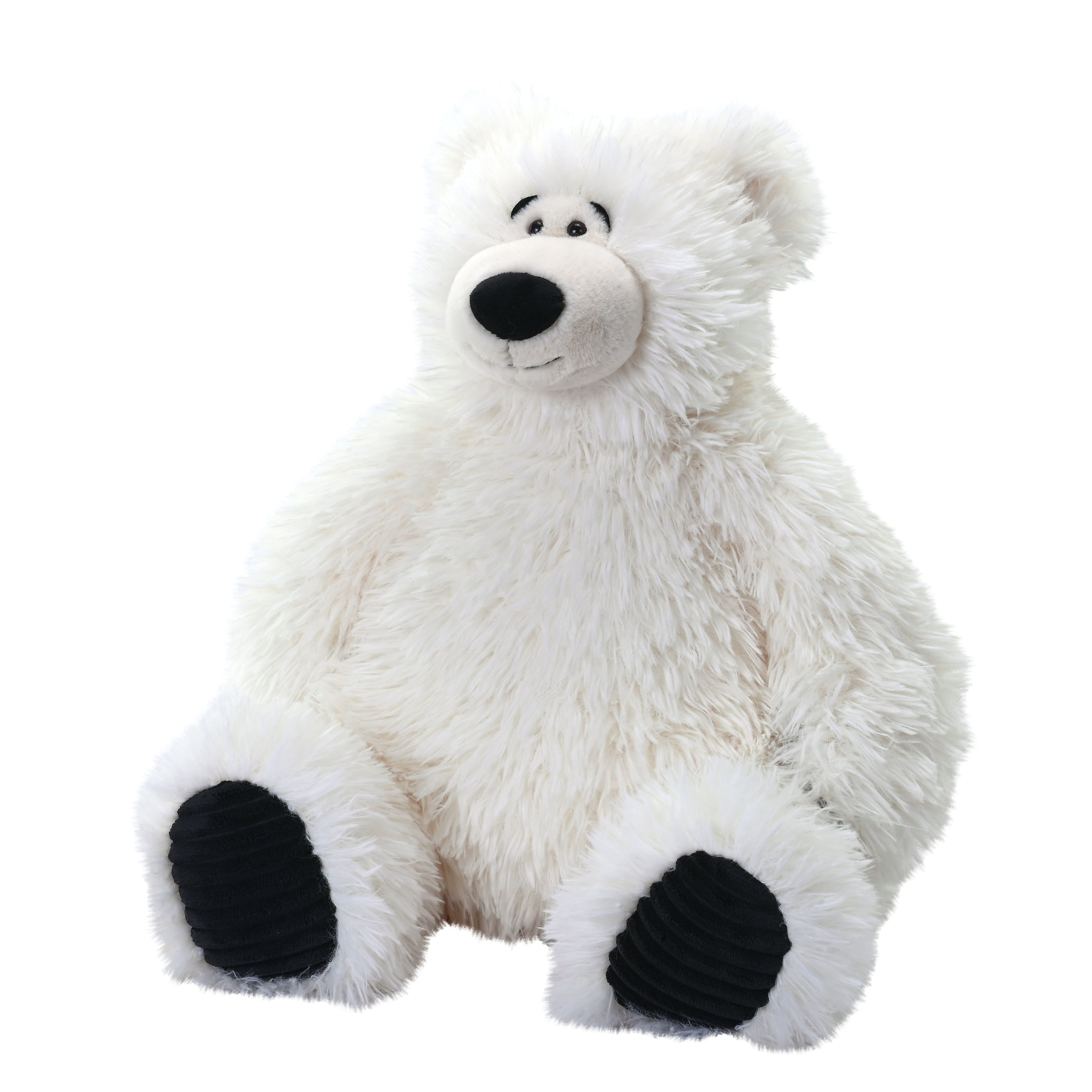 Wild Republic ijsbeer knuffel - pluche - 40 cm - zittend - wit - pooldier - dierenknuffel