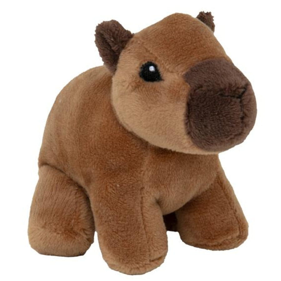 Nature Planet capybara knuffel - pluche - bruin - 13 cm