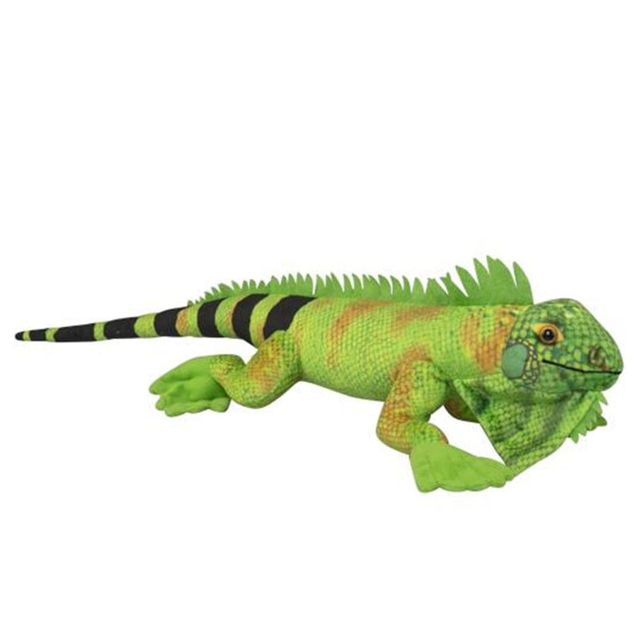 Nature Planet leguaan knuffel - pluche - groen - 62 cm