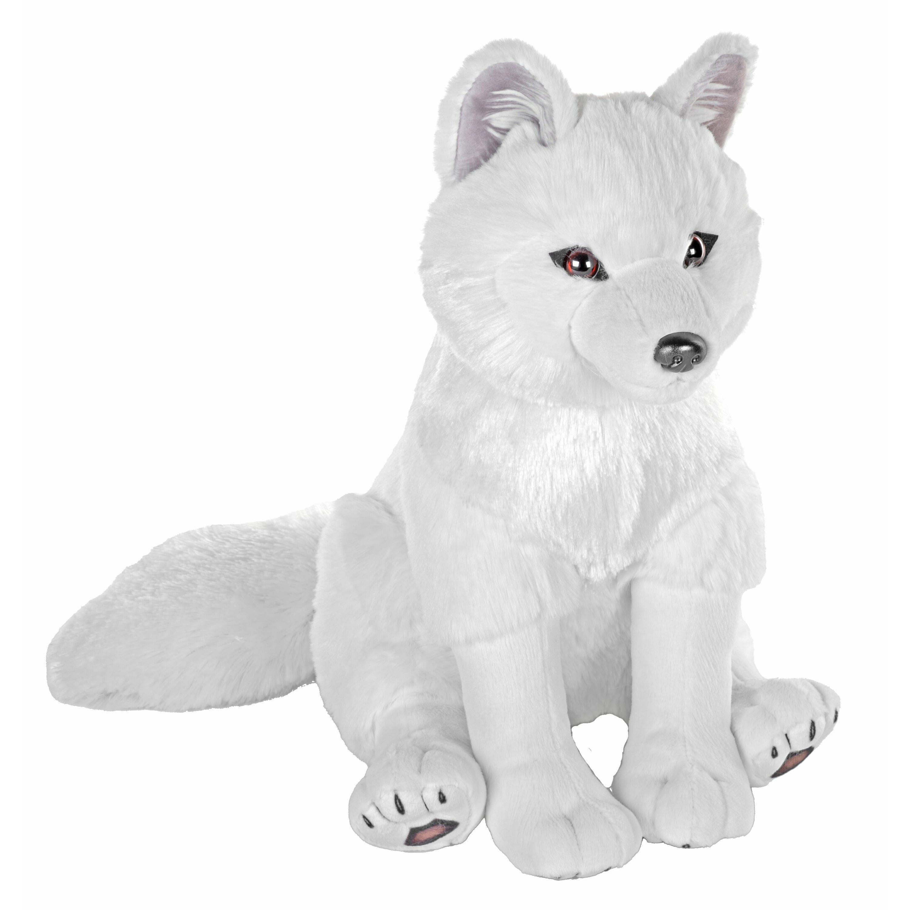 Wild Republic poolvos knuffel - pluche - 30 cm - wit