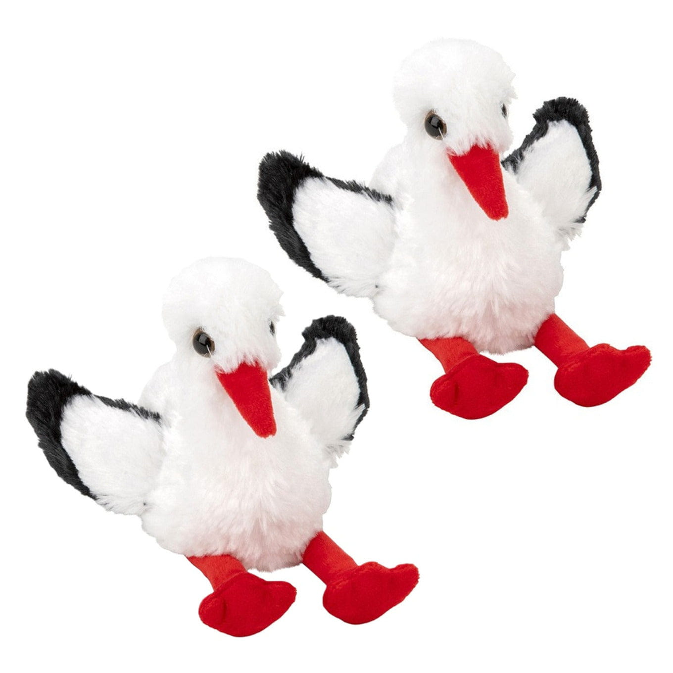 Nature Planet Ooievaar knuffel - pluche - 13 cm - vogel