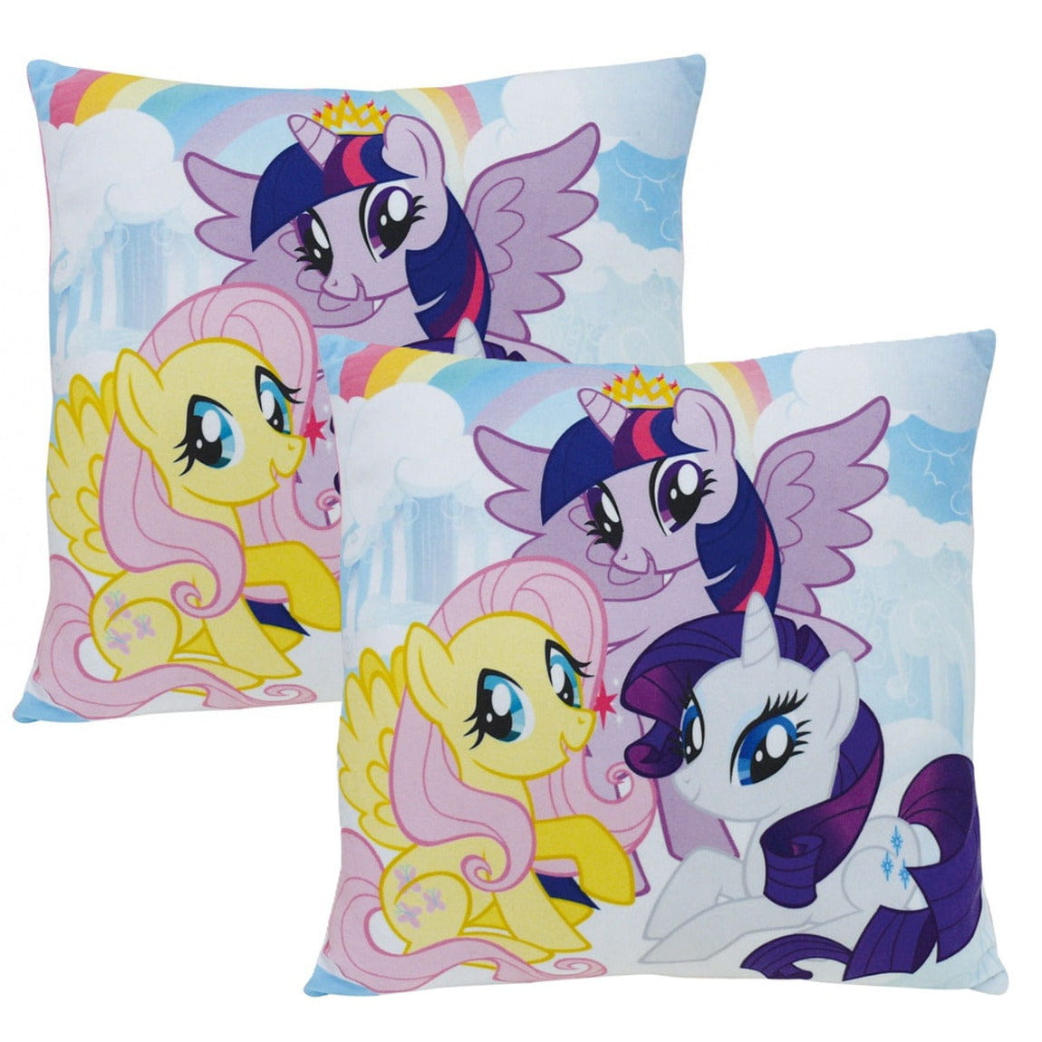 My Little Pony kussens - 2x - 35 x 35 cm - sierkussen