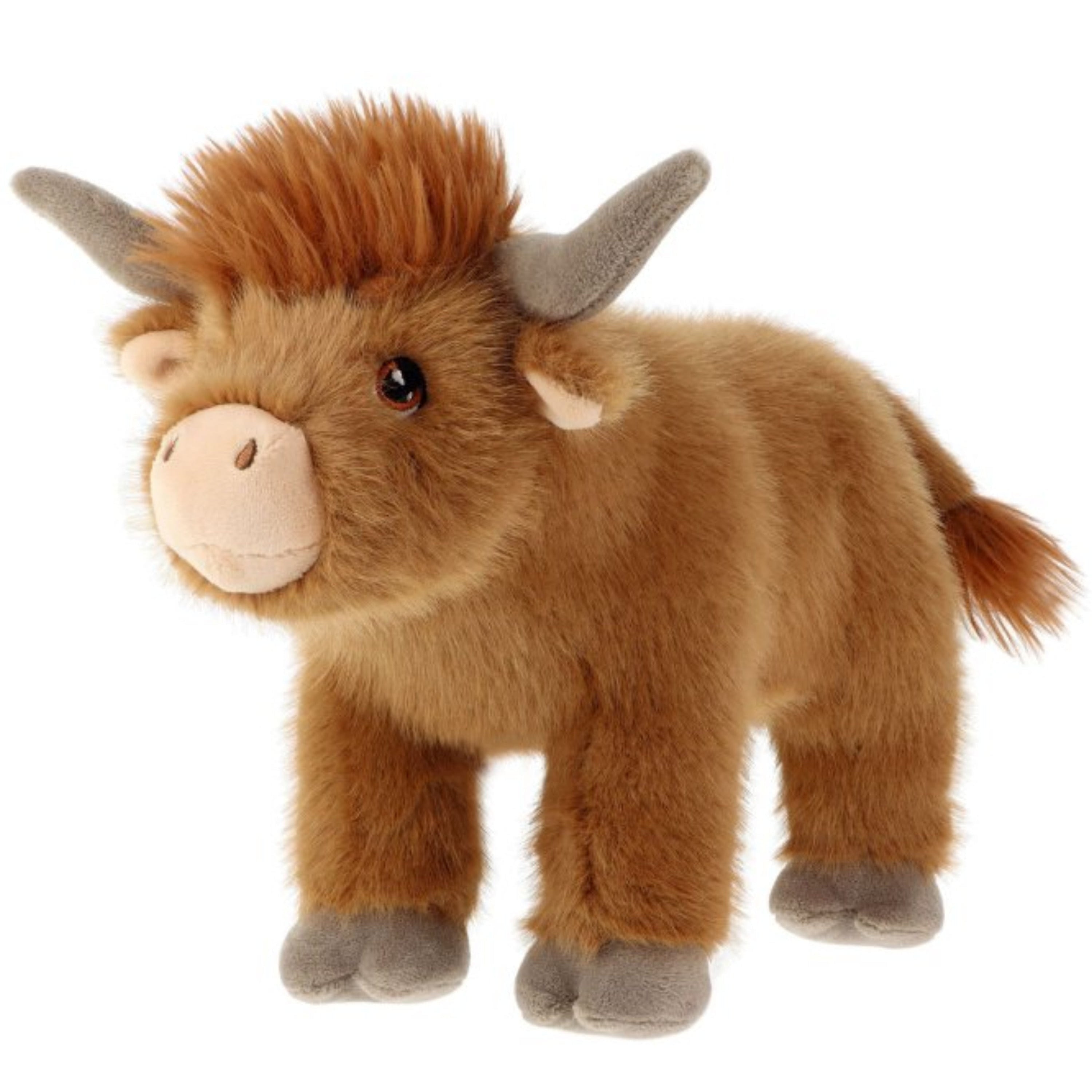 Keel Toys Schotse Hooglander koe - pluche - 30 cm - bruin