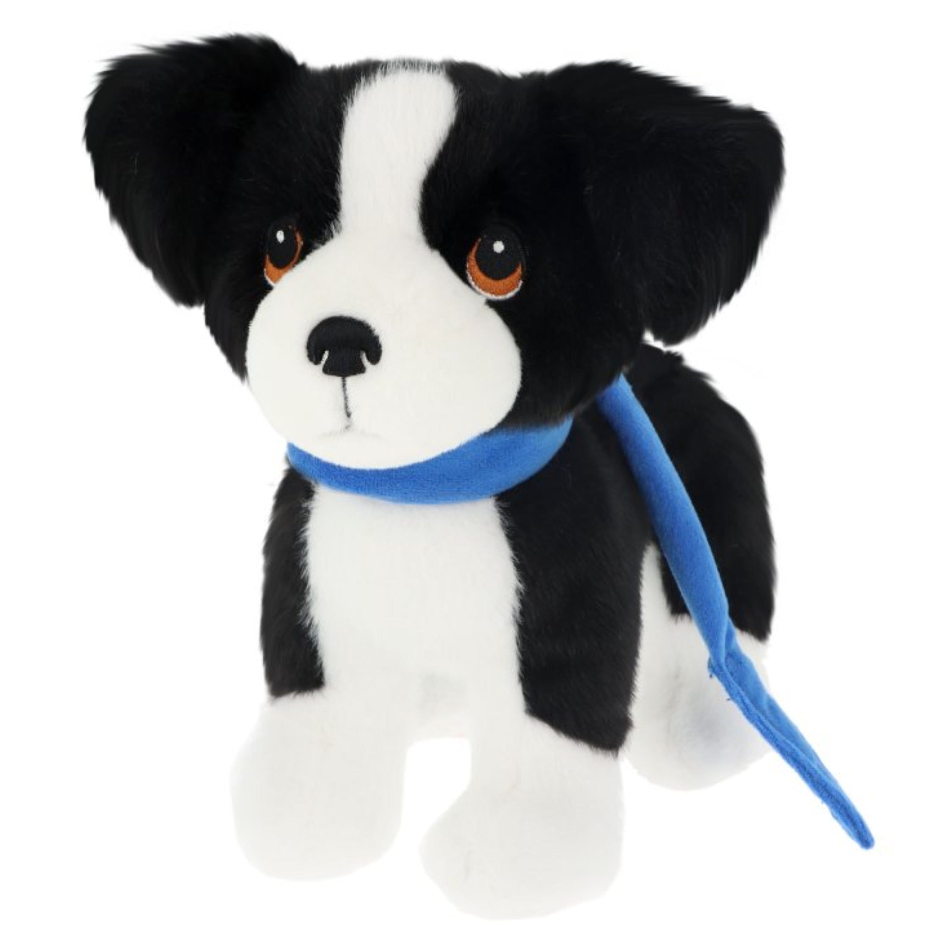 Keel Toys Border Collie knuffel - pluche - 23 cm - zwart-wit