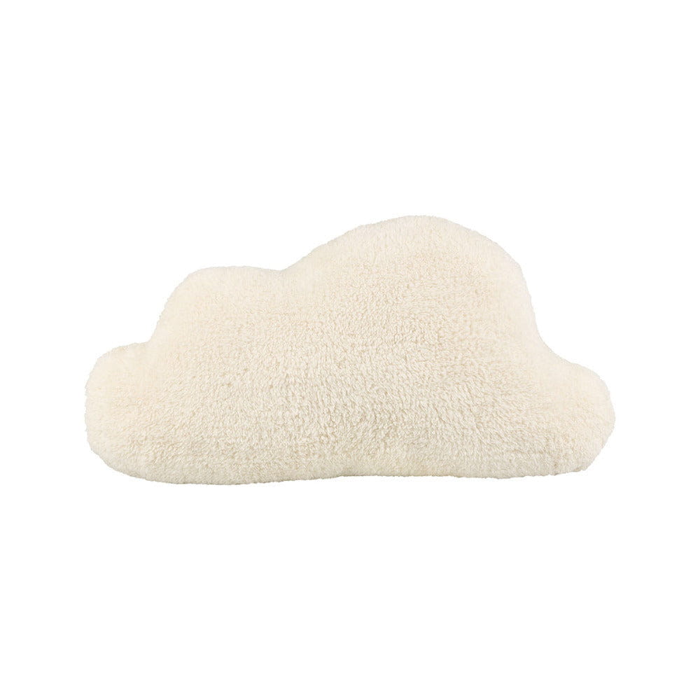 Sierkussen wolk - wit - polyester - 50 x 30 cm - kinderkamer