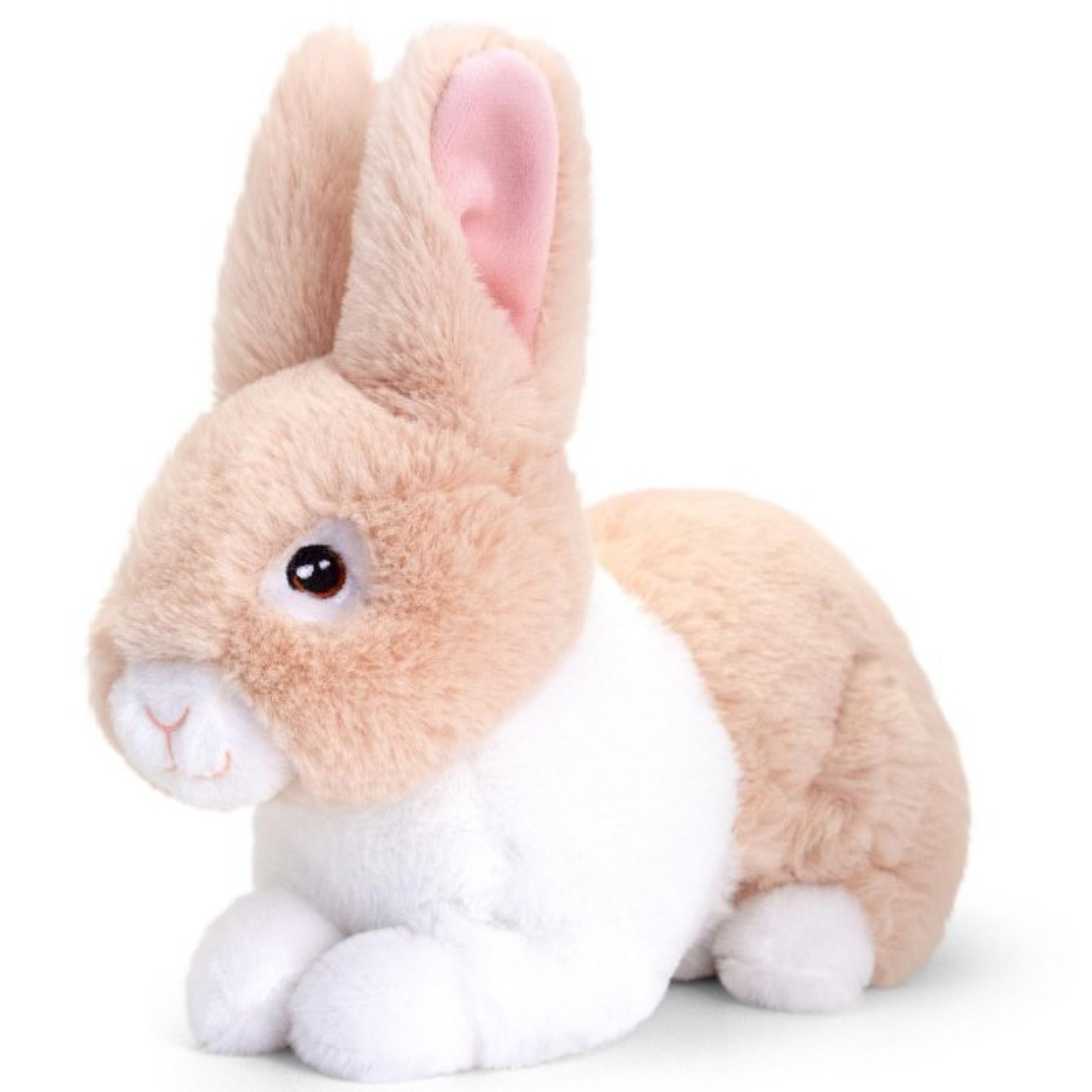 Keel Toys konijn knuffel - pluche - beige - zittend - 18 cm