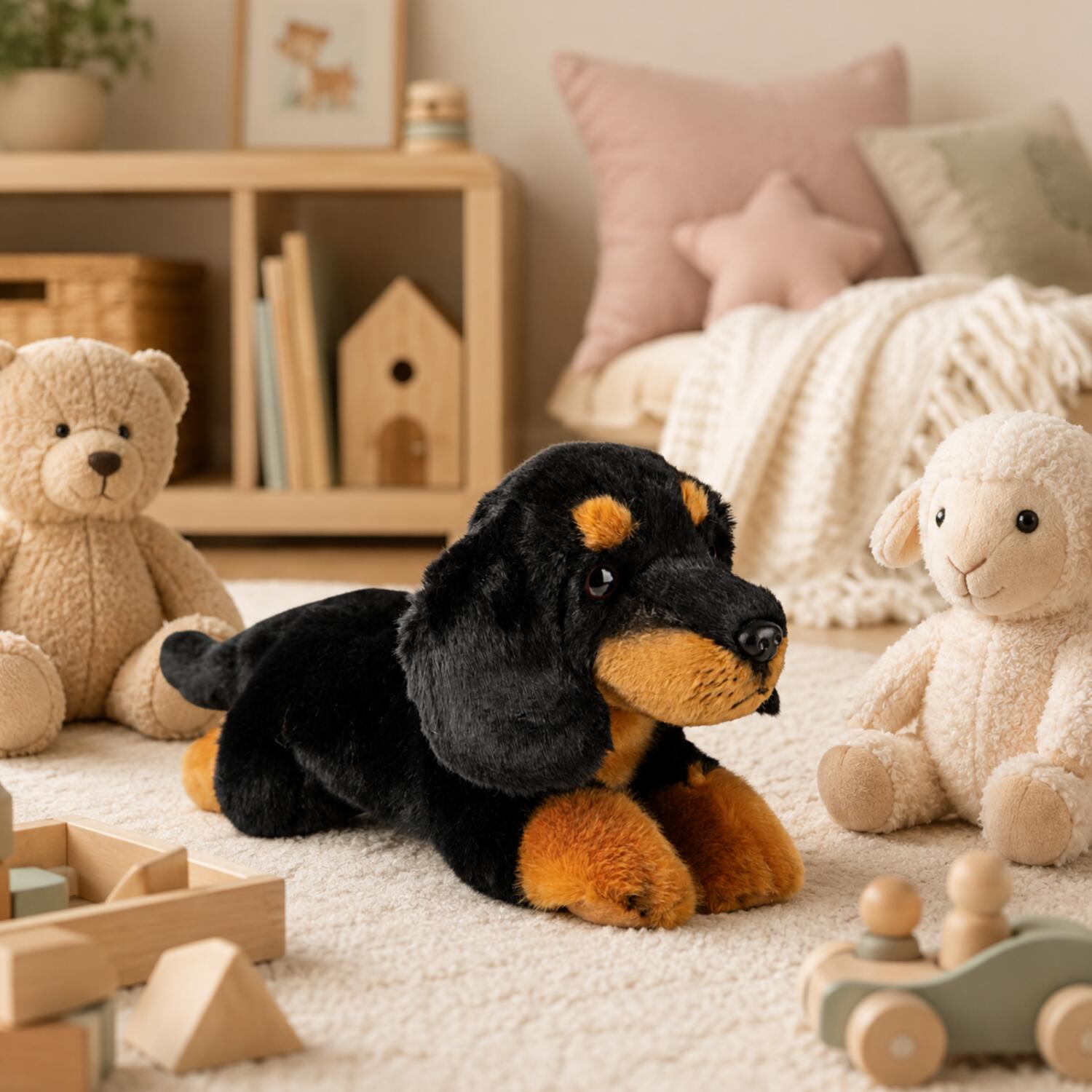 Dromedaris knuffel - pluche - 32 cm - beige/bruin