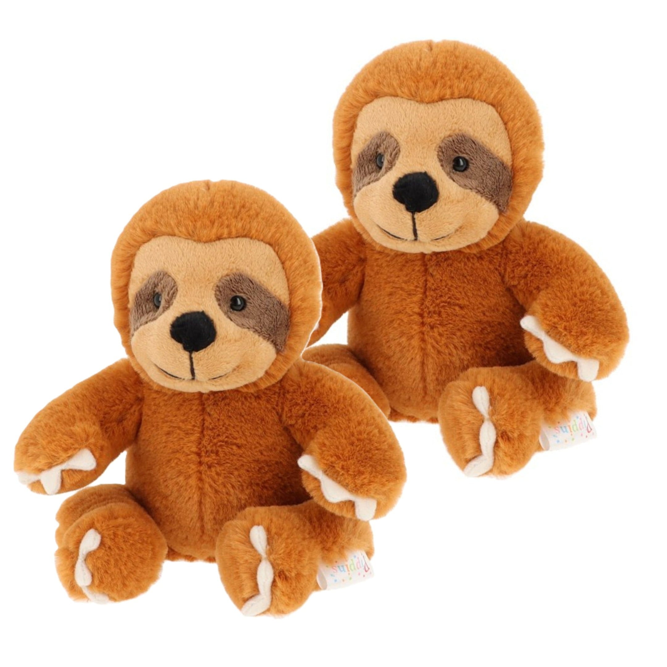 Keel Toys luiaard knuffel - pluche - 14 cm - bruin - jungle