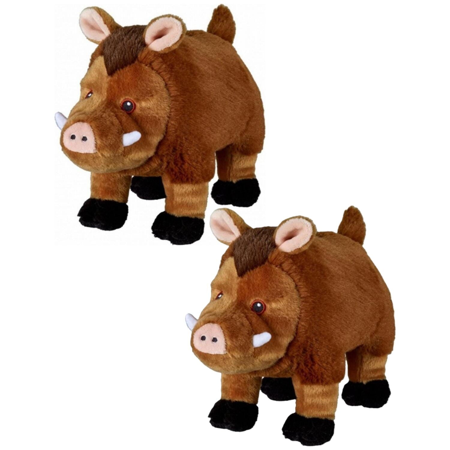 Bauer wild zwijn knuffel - pluche - Eco-line - 15 cm