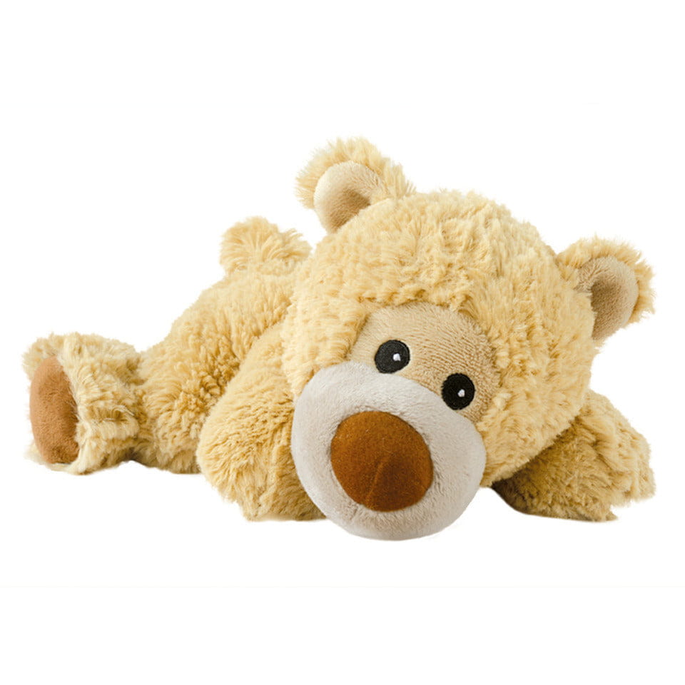Warmies beer warmteknuffel - lichtbruin - 32 cm - magnetronknuffel