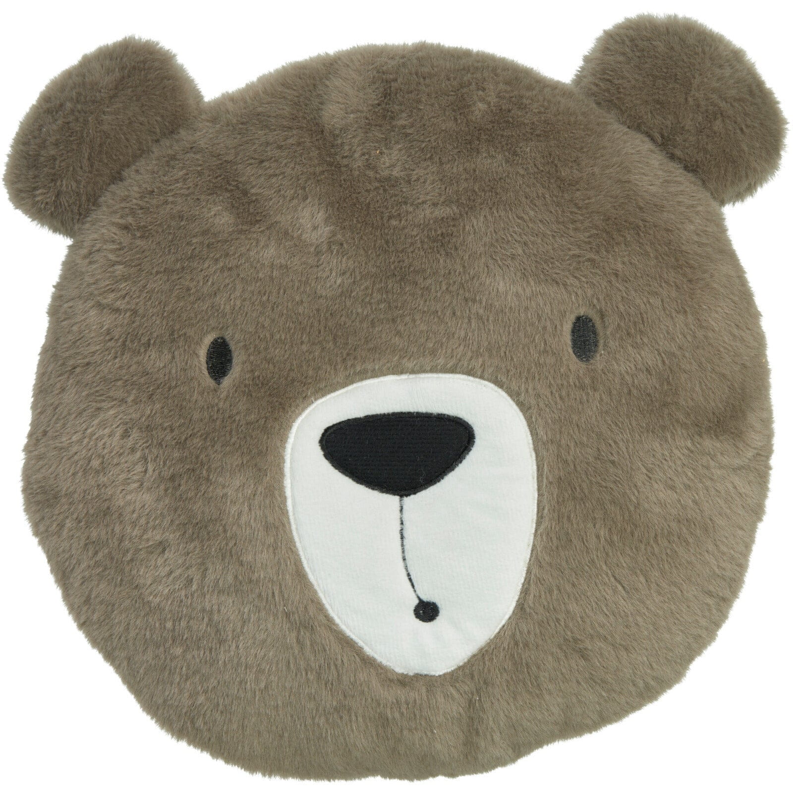Beer sierkussen kinderkamer - bruin - 30 cm - polyester